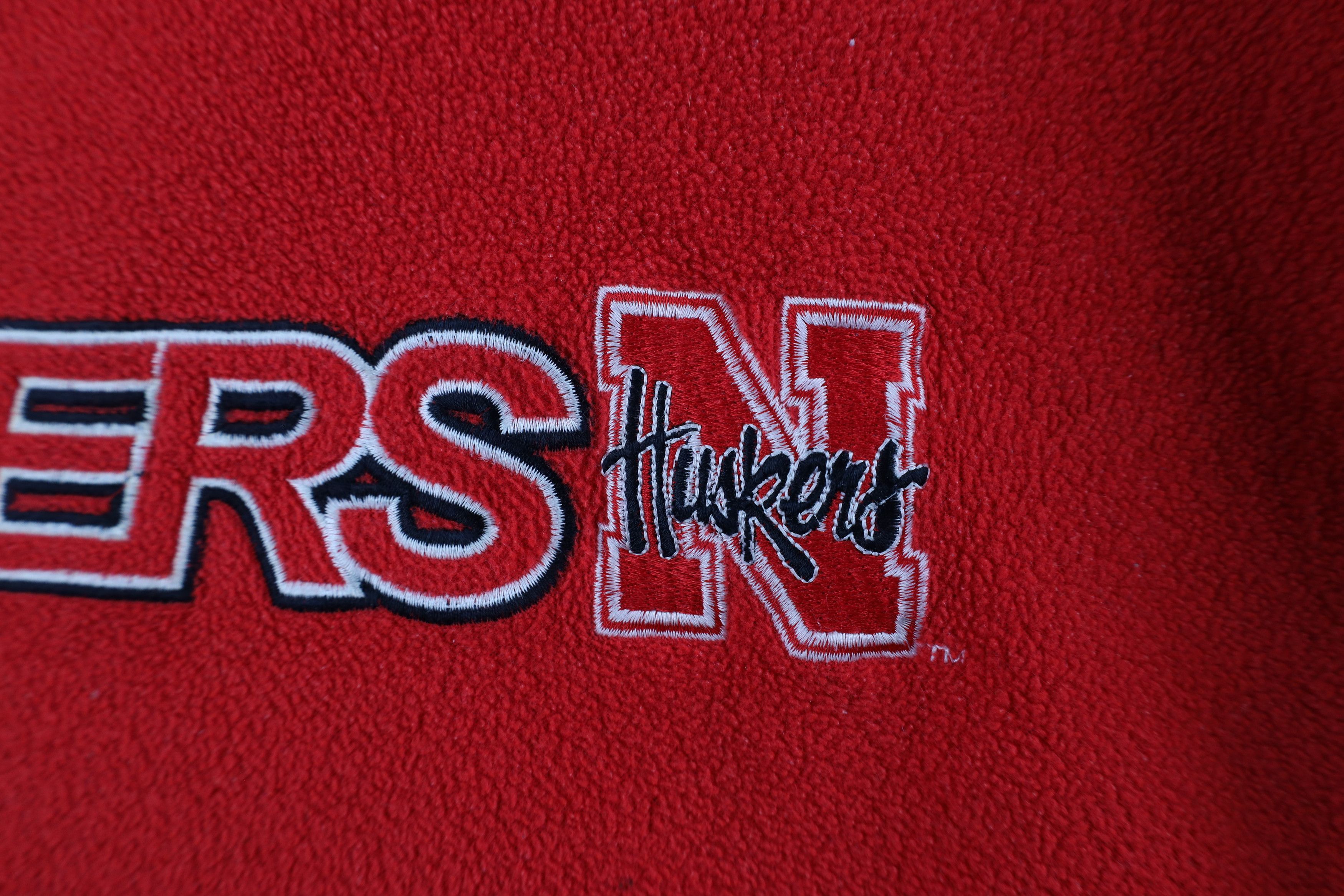 Vintage Vintage 90s Out University of Nebraska Fleece Sweatshirt Size US XXL / EU 58 / 5 - 5 Thumbnail