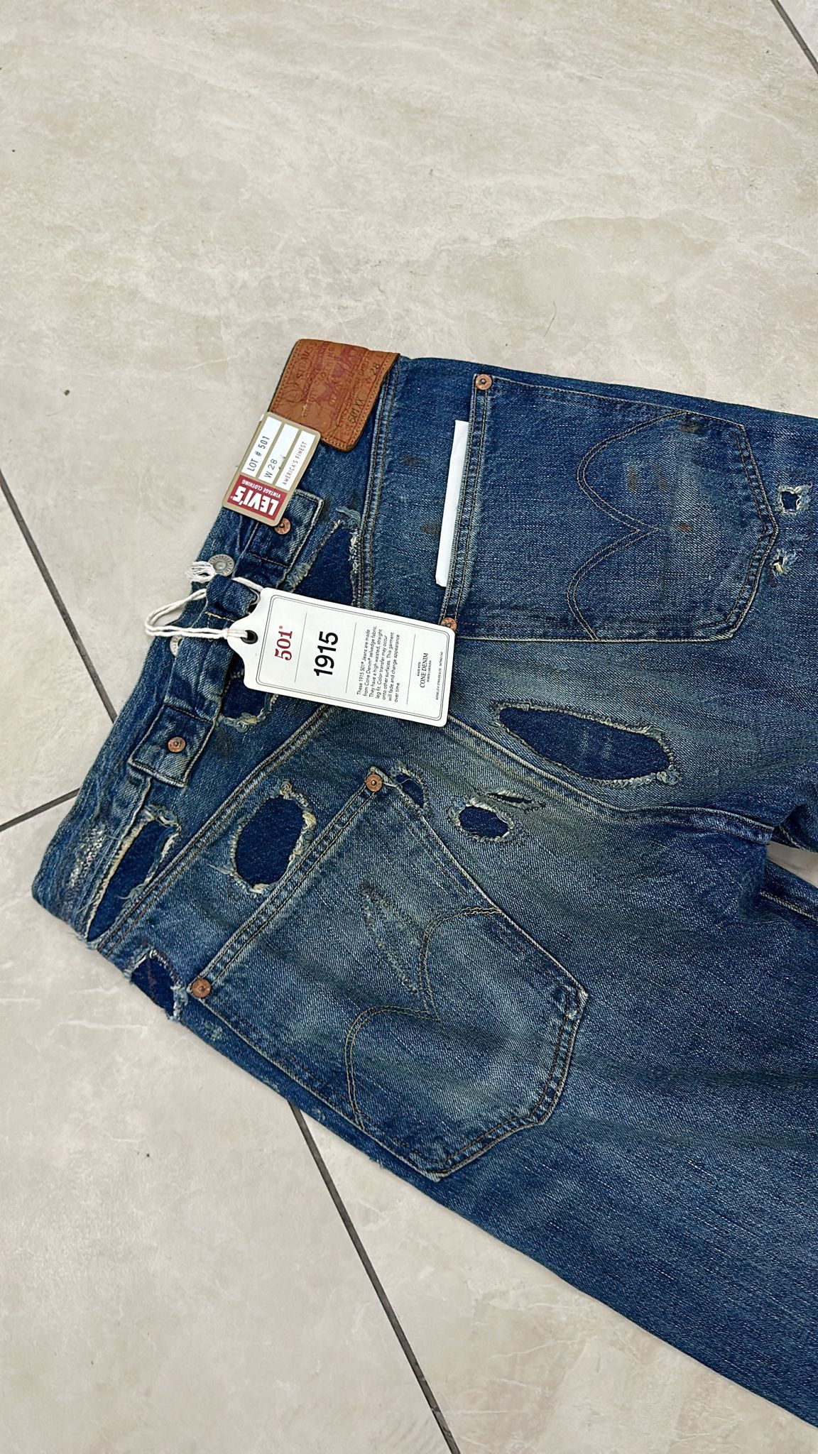Levi's Vintage Clothing LVC Levi's Vintage Clothing 1915 501XX BigE Selvedge Jeans Size US 28 / EU 44 - 5 Thumbnail