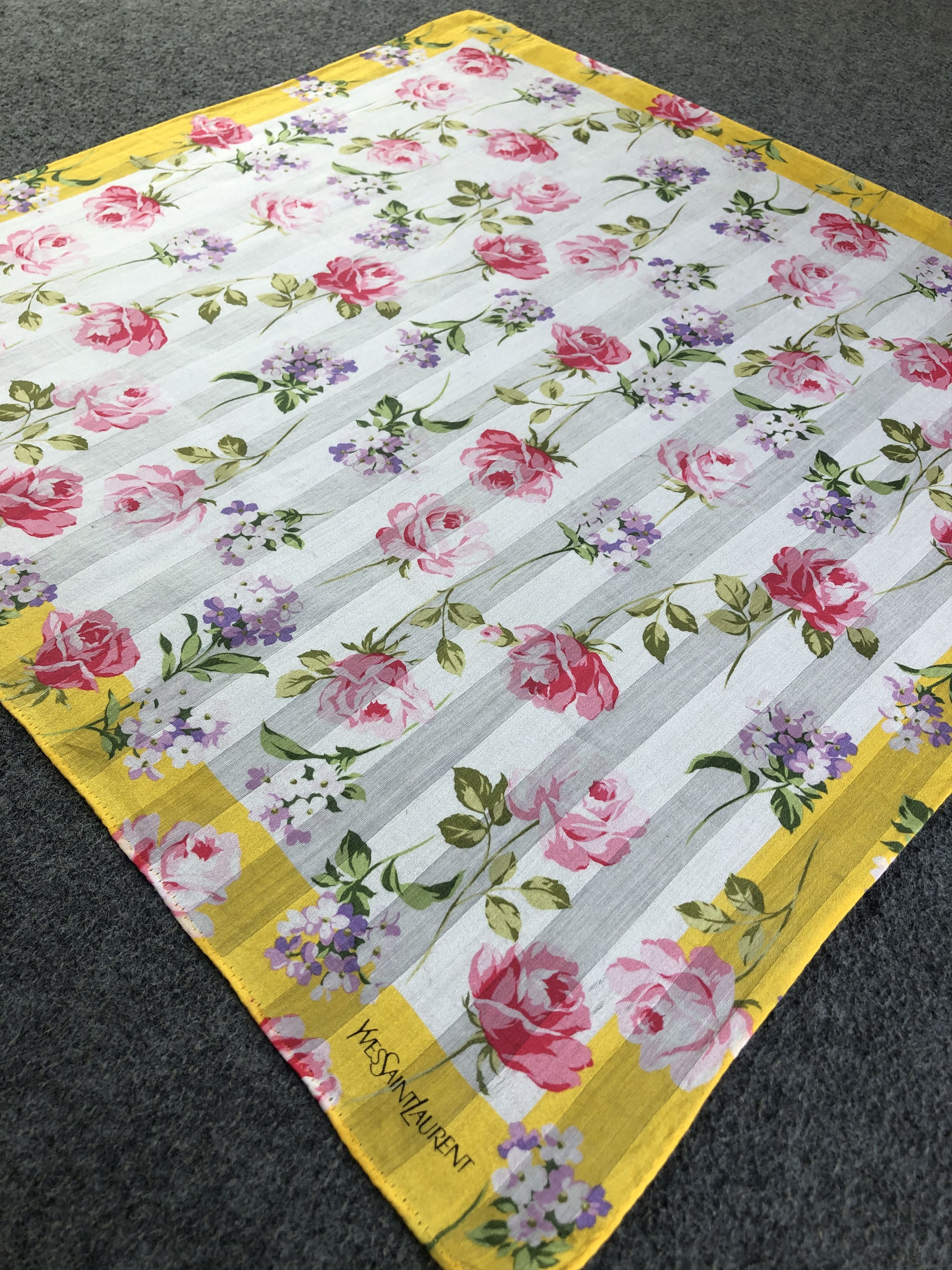 Yves Saint Laurent Yves Saint Laurent Handkerchief / Bandana / Neckerchief C403 Size ONE SIZE - 4 Thumbnail