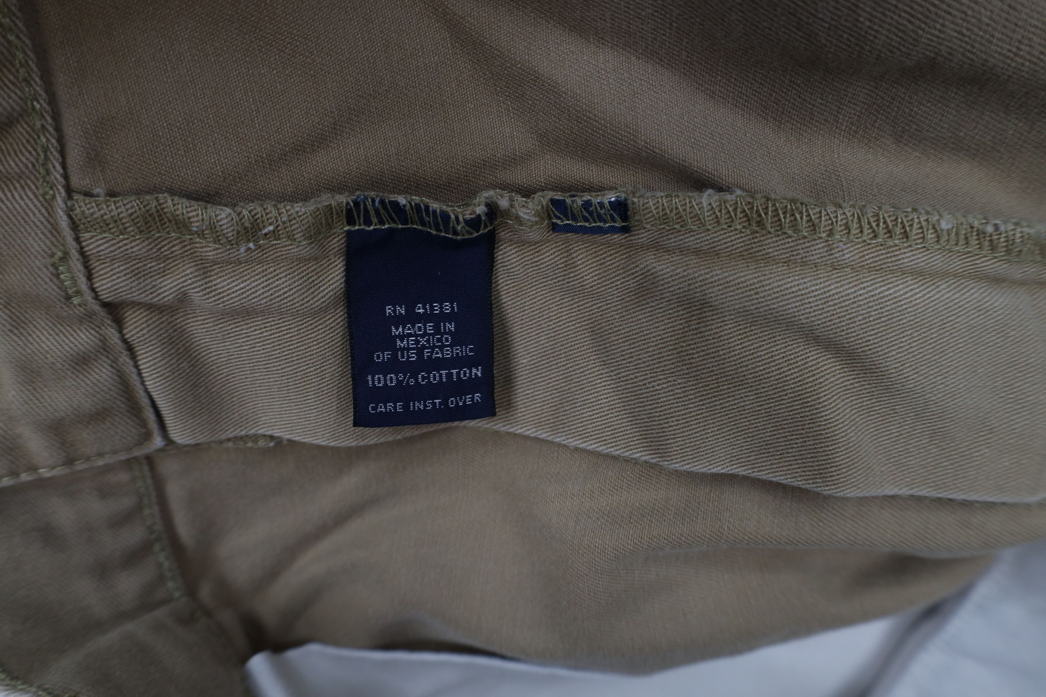 Ralph Lauren × Vintage Vintage 90s Ralph Lauren Knee Chino Shorts Beige Cotton Size US 36 / EU 52 - 7 Thumbnail