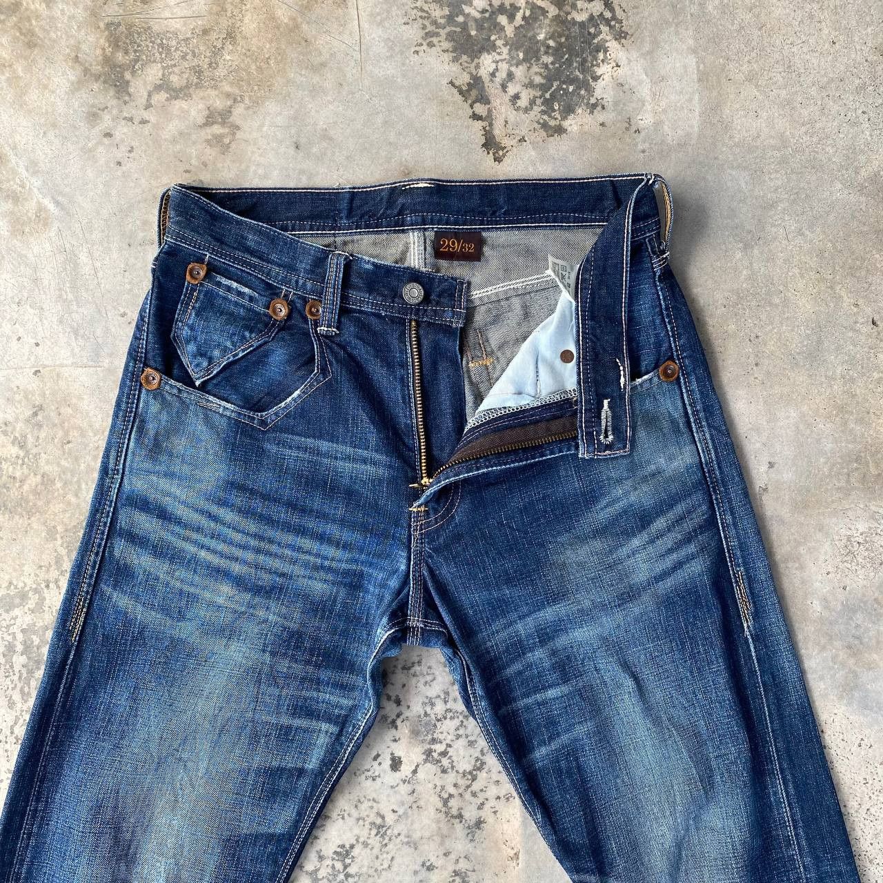 Levi's VINTAGE LEVIS DENIM LOT 502 RIVETTED DISTRESSED BLUEWASH Size US 29 - 8 Thumbnail