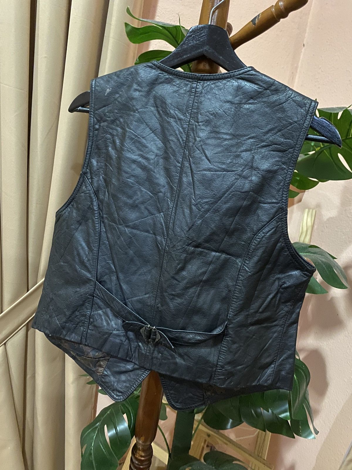 Phoenix Clothing Vintage PHOENIX Black Leather Western Biker Style Size L / US 10 / IT 46 - 7 Thumbnail