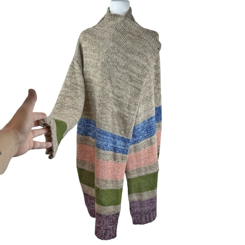 Other COLOR SWATCH Women's Colorful Massive Blanket Wrap Sweater Size 3XL / US 20-22 - 2 Thumbnail