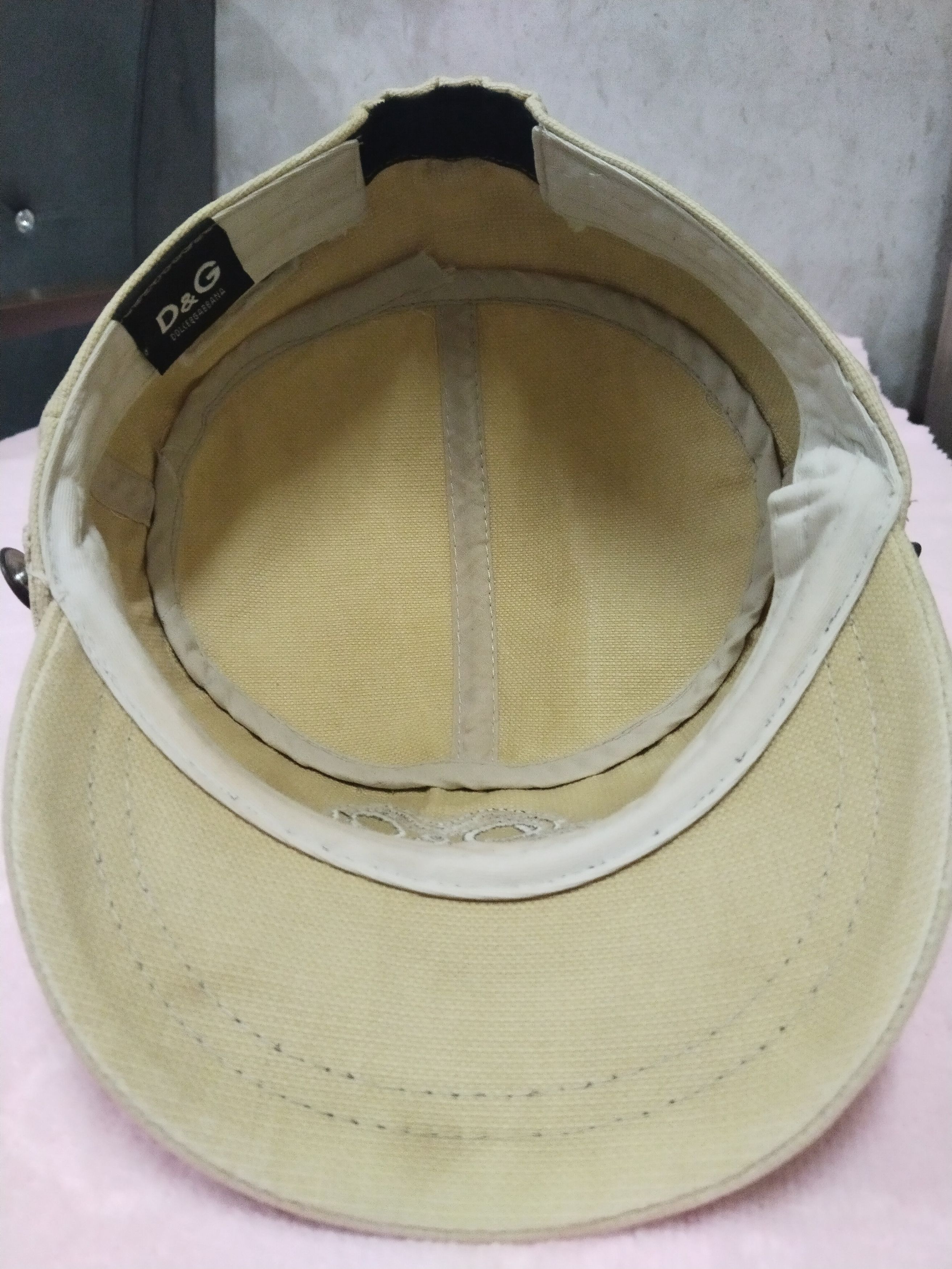 Dolce & Gabbana DOICE & GABBANA VINTAGE CADET DISTRESSED STYLE CAP HAT Size ONE SIZE - 8 Thumbnail