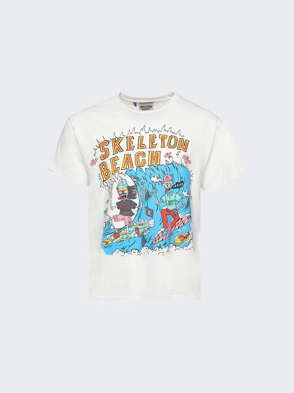 Gallery Dept. o1mle0226 Skeleton Beach Surf T-Shirt in White Size US S / EU 44-46 / 1 - 1 Thumbnail