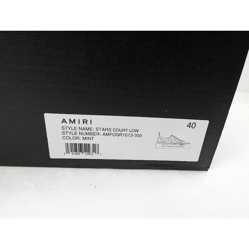 Amiri o1rshd1 Stars Court Low-Top Sneakers in Mint Size US 7 / EU 40 - 23 Thumbnail