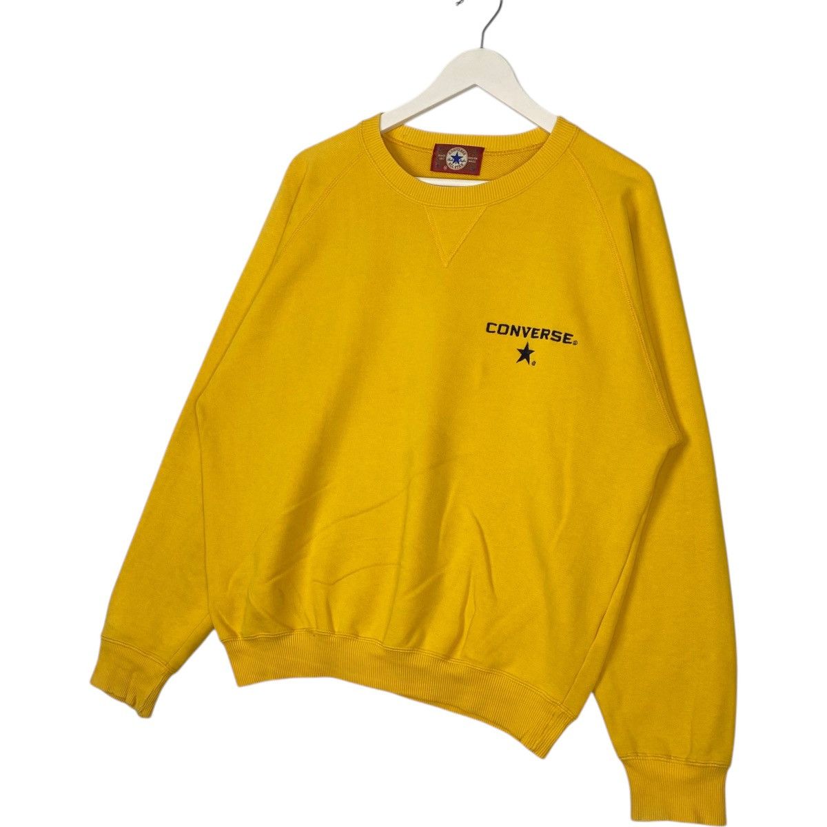 Vintage Vintage Converse All Star Big Printed Crewneck Yellow Size US M / EU 48-50 / 2 - 2 Thumbnail