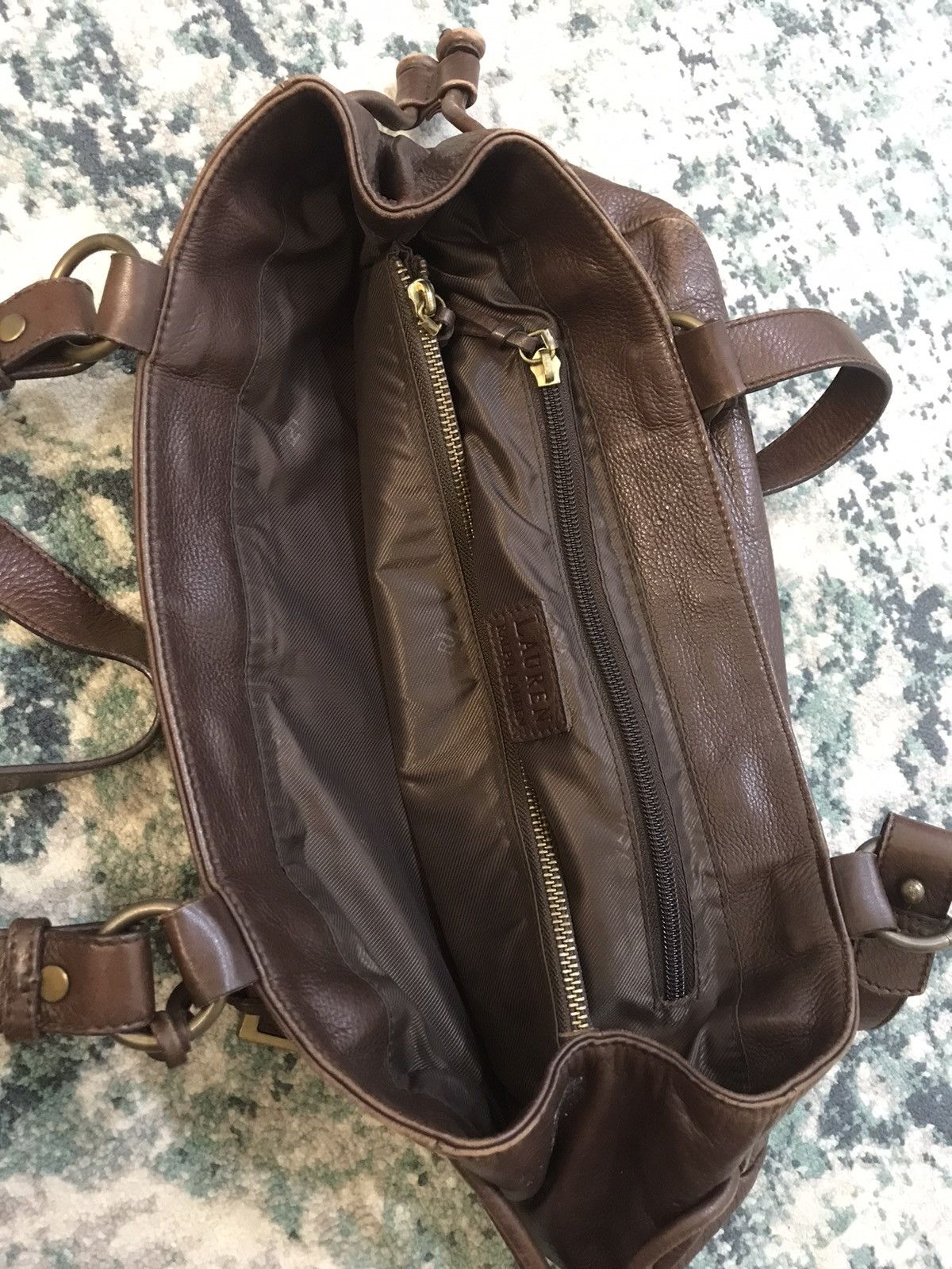 RRL Ralph Lauren PRL Polo Ralph Lauren Genuine Leather Hand Bag Size ONE SIZE - 9 Thumbnail