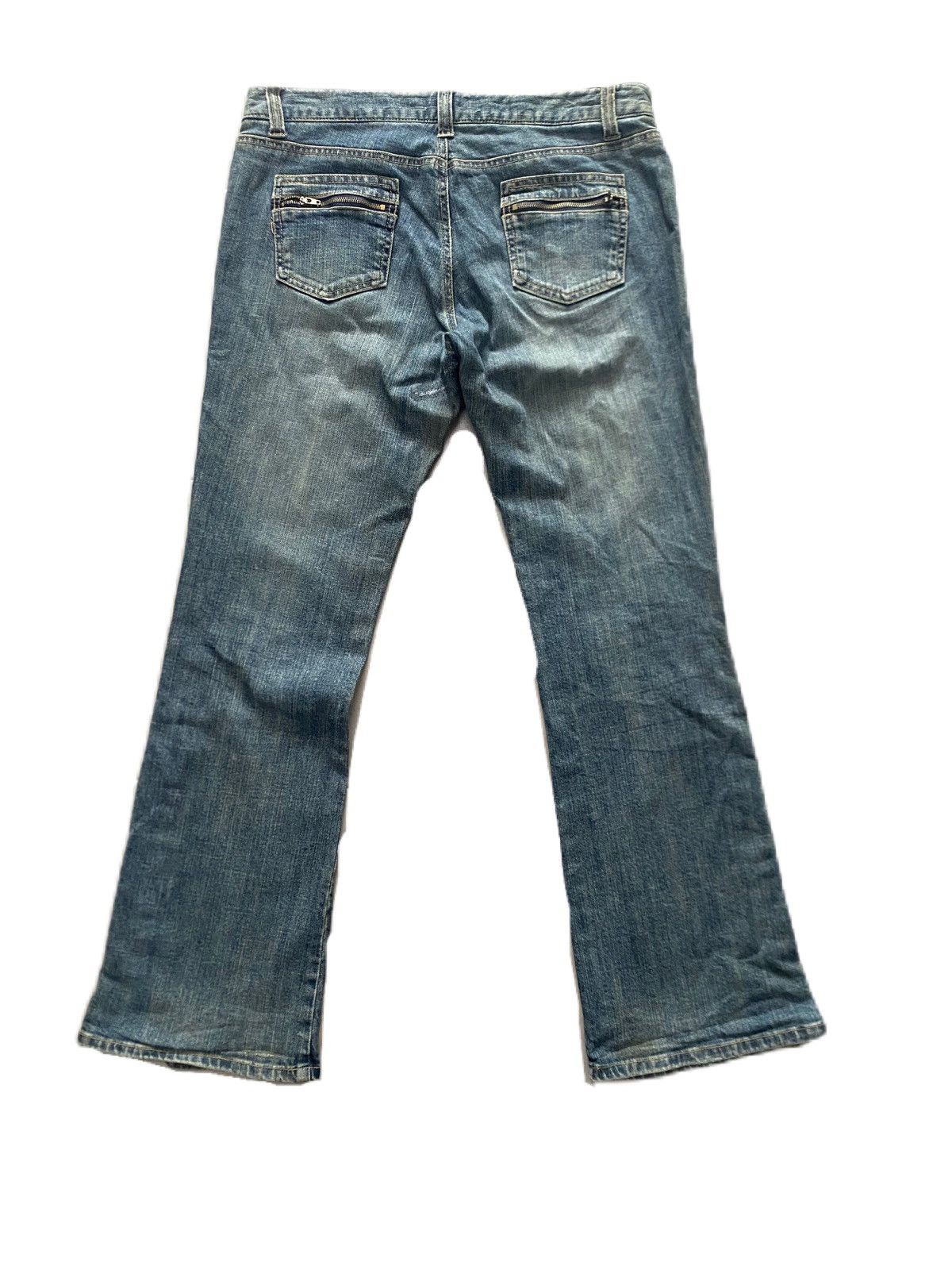 If Six Was Nine × Japanese Brand × Le Grande Bleu (L.G.B.) FLARE BUSH JEANS JAPAN BRAND BUTTON DESIGN BOTTOM RARE STYLE Size US 32 / EU 48 - 5 Thumbnail