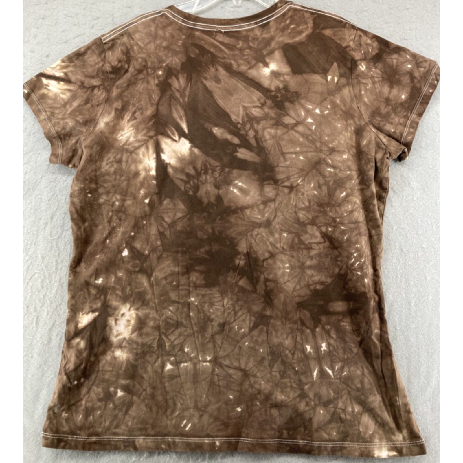 The Mountain The Mountain Womens T-Shirt Casual Short Sleeve Cotton Brown Safari 90s Style Small Size S / US 4 / IT 40 - 6 Thumbnail