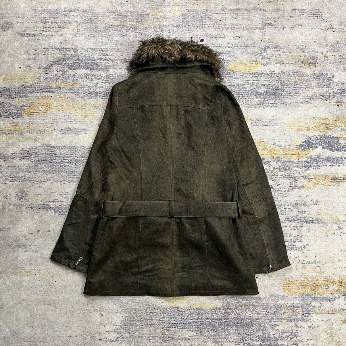 Tornado Mart Tornado mart micro suede fur collar coat jacket Size M / US 6-8 / IT 42-44 - 3 Thumbnail
