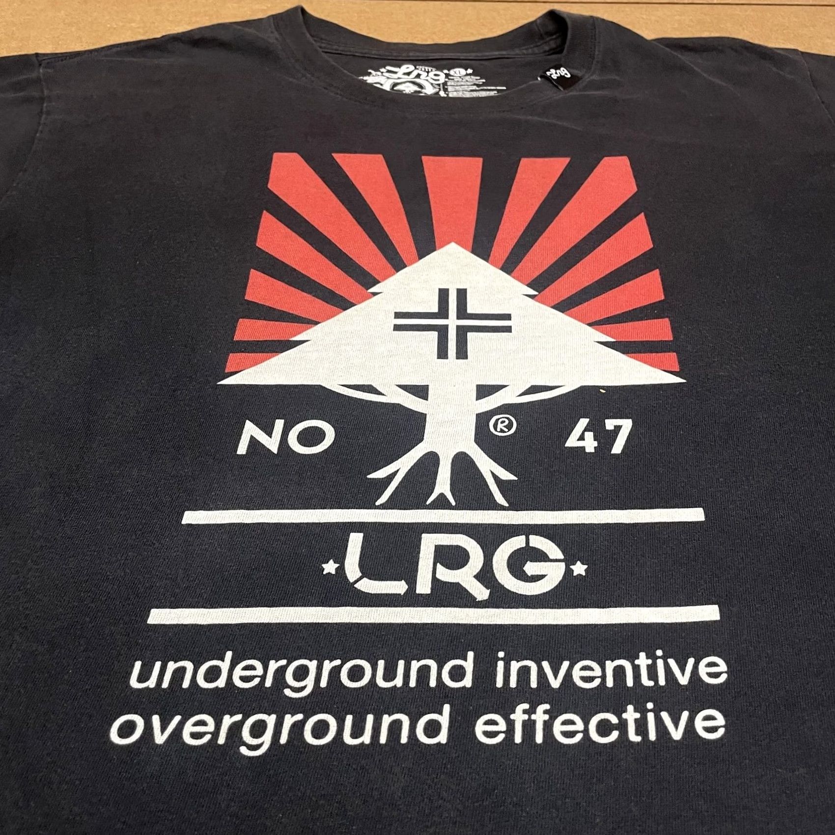 Vintage LRG Shirt Mens XL Black Graphic Tee Underground Overground Effective Crew Neck Short Sleeve Size US XL / EU 56 / 4 - 4 Thumbnail