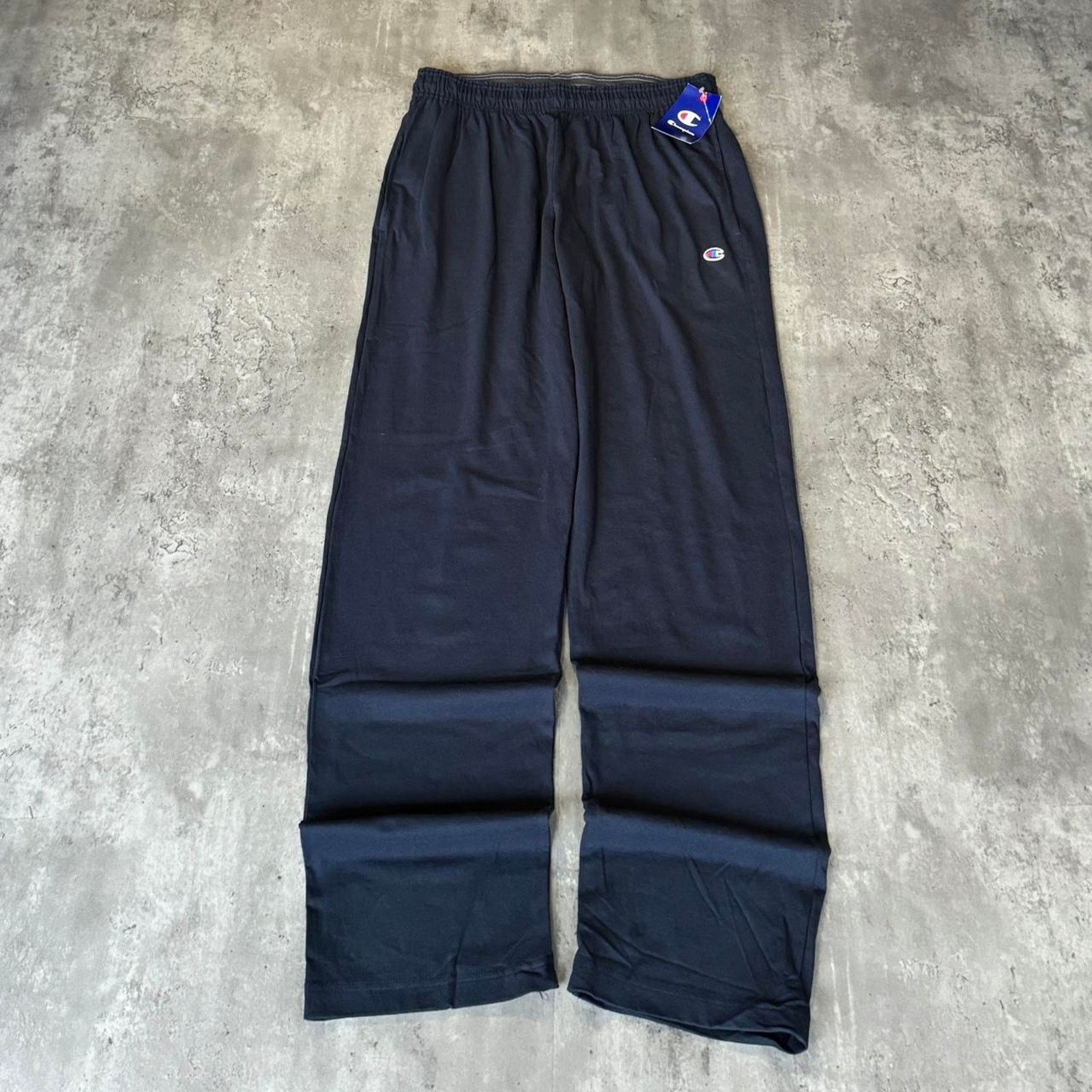 Champion × Vintage Vintage Y2K Champion Navy Blue Grunge Opium Sweatpants Size US 33 - 1 Thumbnail