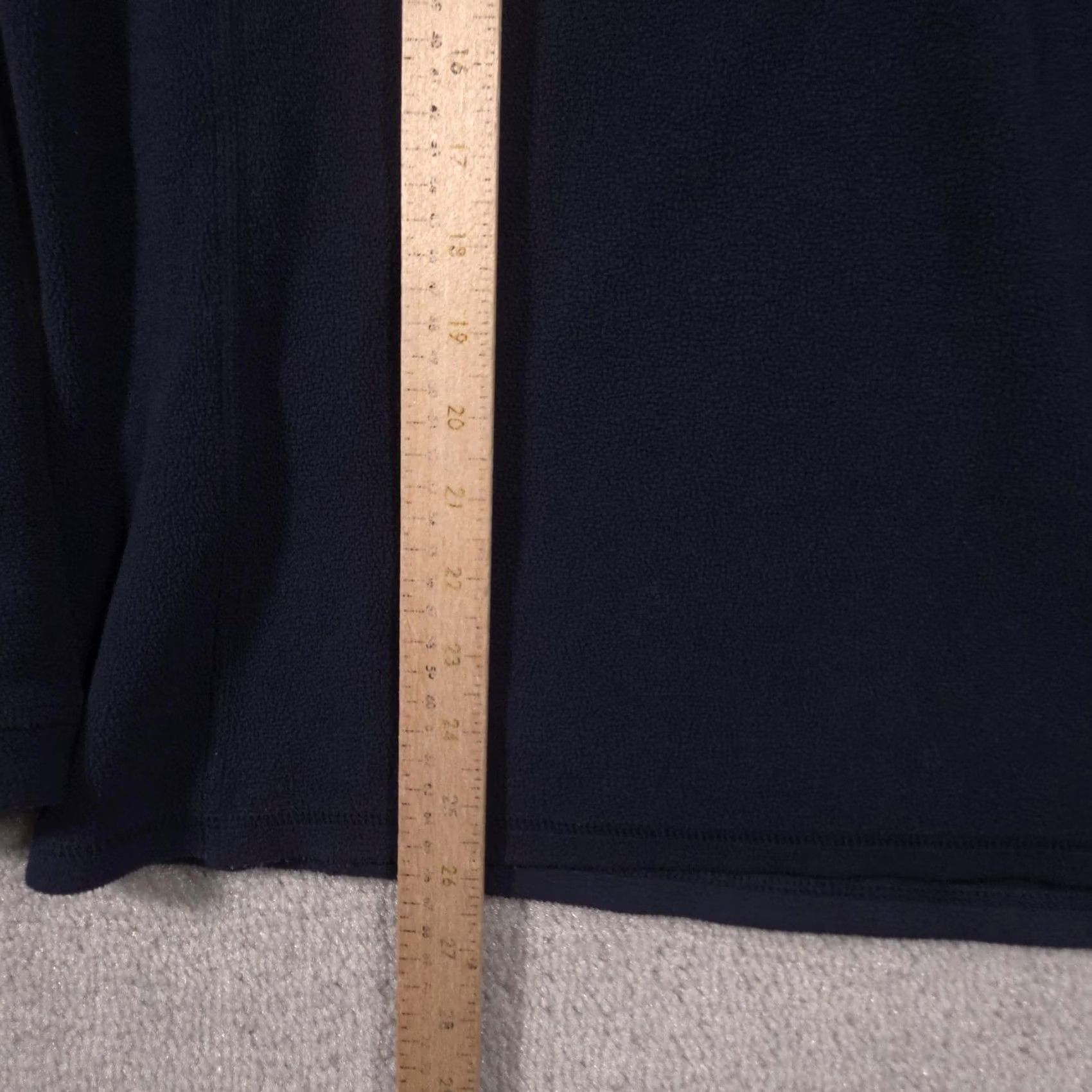 Vintage L.L. Bean Sweater Mens L Navy Blue Fleece Quarter Zip Mock Neck Pullover Size US L / EU 52-54 / 3 - 7 Thumbnail