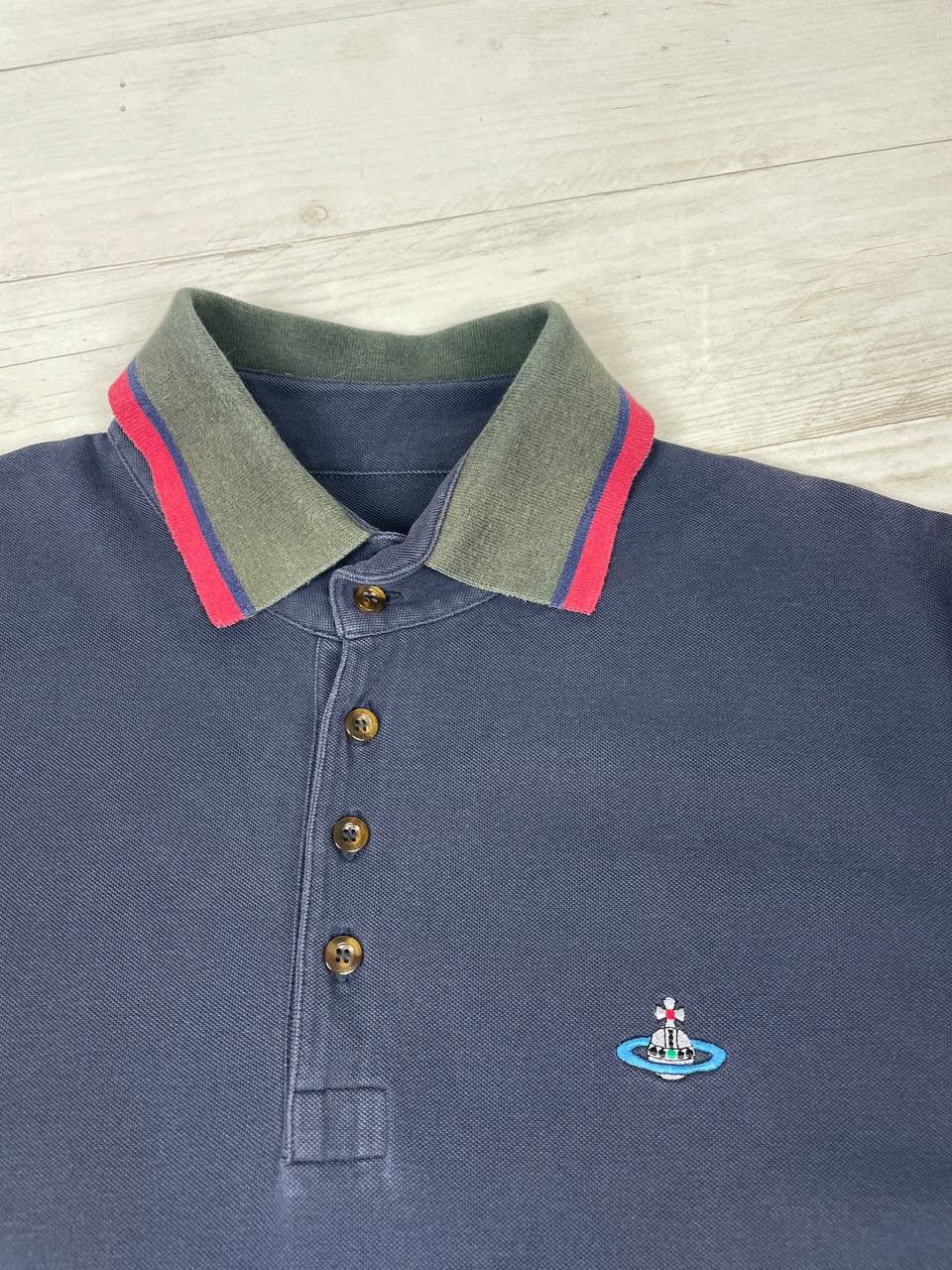 Vivienne Westwood Vivienne Westwood Polo Shirt Logo Orb Size US XL / EU 56 / 4 - 10 Thumbnail