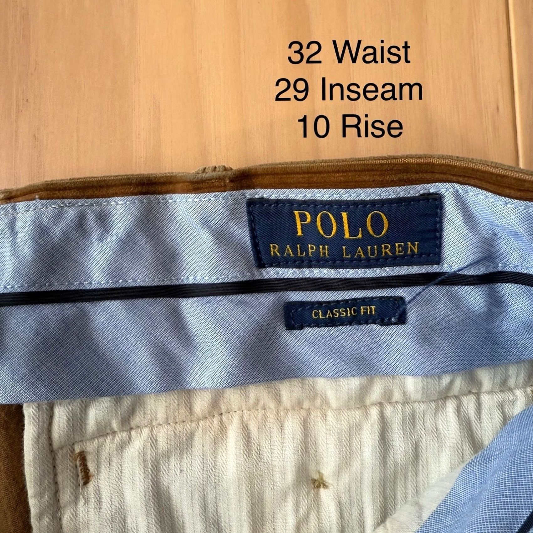 Polo Ralph Lauren Polo Ralph Lauren Brown Corduroy Pants 32 Casual Workwear Trousers 90s Men Size US XS / EU 42 / 0 - 5 Thumbnail