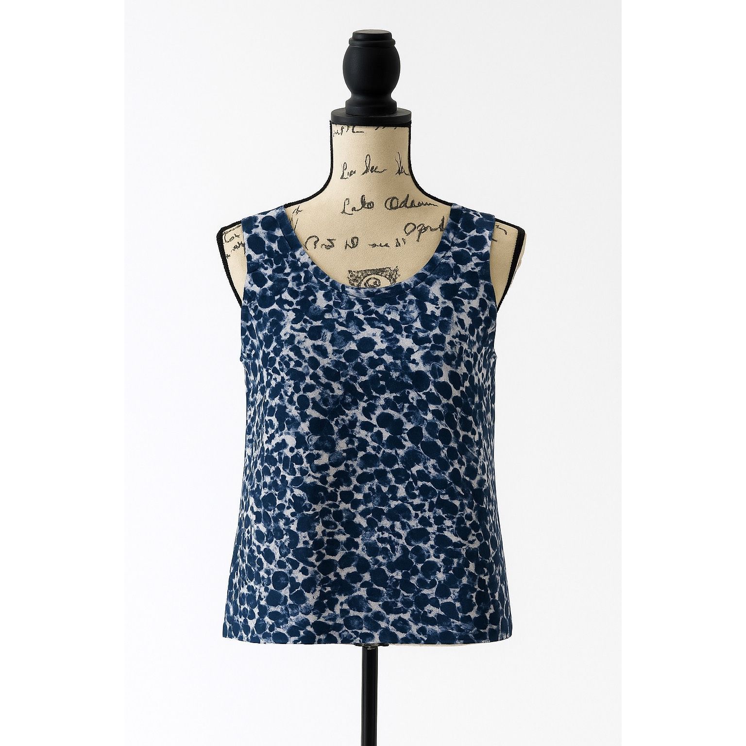 Other Cable & Gauge Abstract Print Sleeveless Knit Top Sz M Blue W Size M / US 6-8 / IT 42-44 - 1 Thumbnail