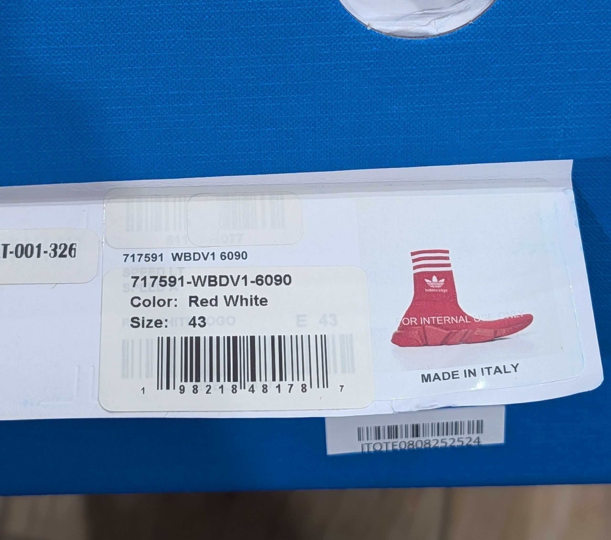 Adidas × Balenciaga Balenciaga x Adidas Speed Knit Sock Sneakers Red 43 US 10 Size US 10 / EU 43 - 9 Thumbnail