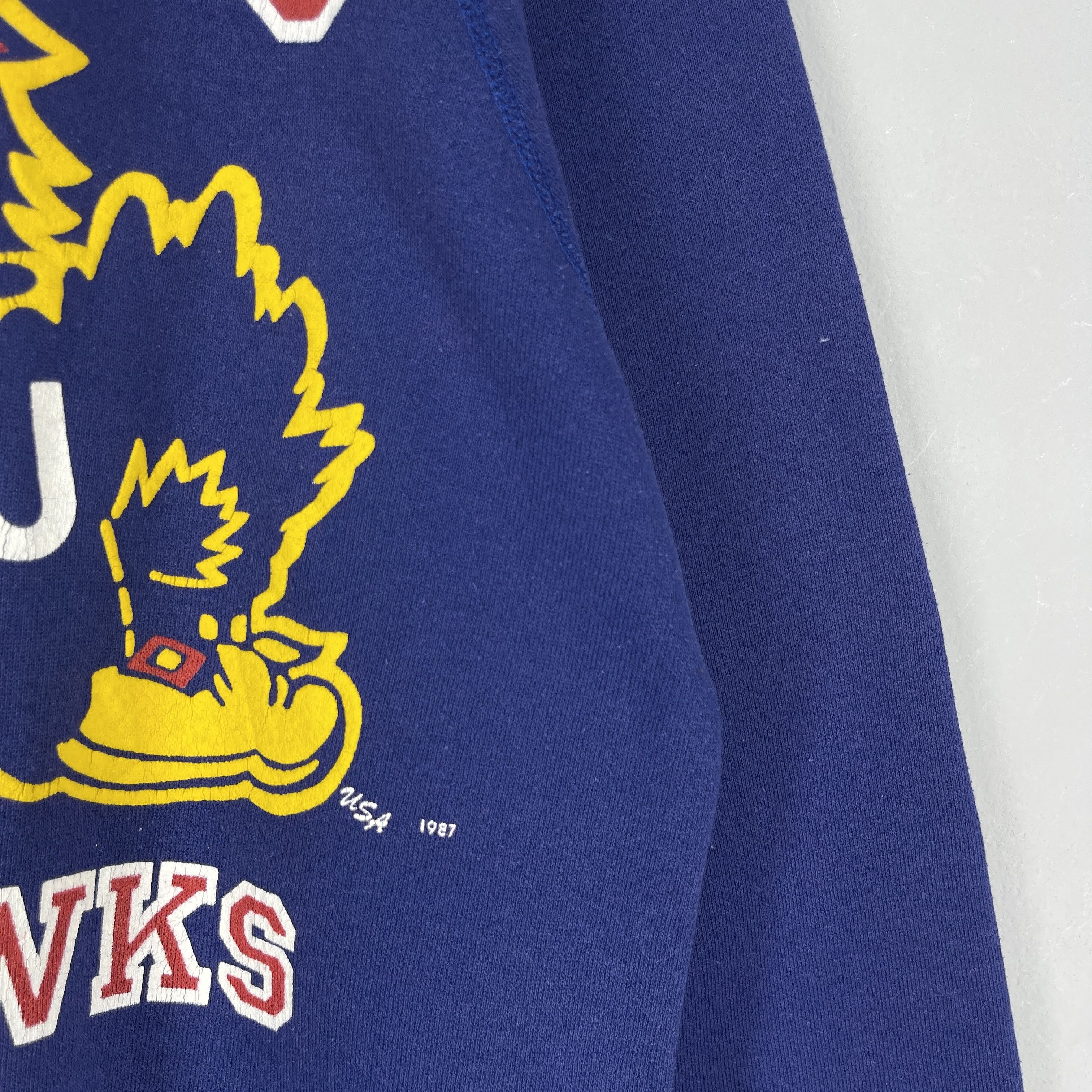 NBA Vintage KENTUCKY JAWHAWKS University Basketball Sweatshirt Size US M / EU 48-50 / 2 - 3 Thumbnail