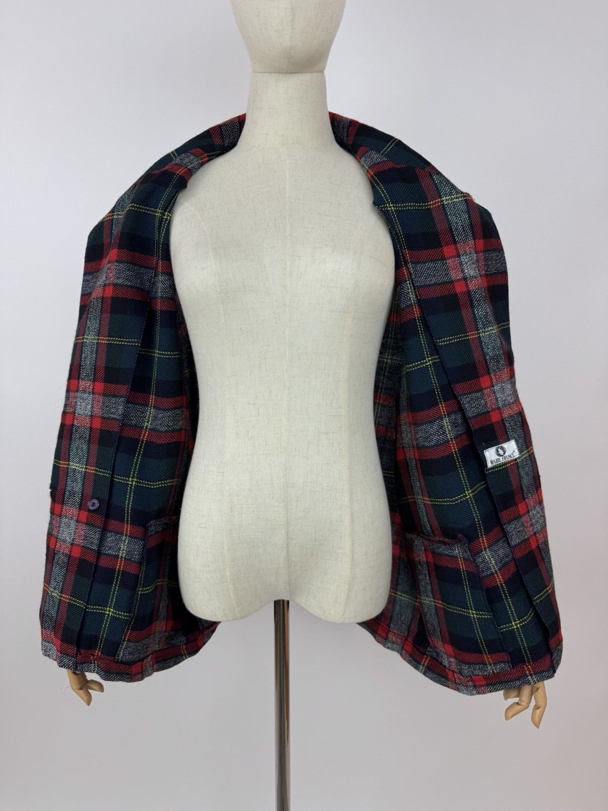 Other Vintage Marie France wool unlined blazer double breasted Size L / US 10 / IT 46 - 5 Thumbnail