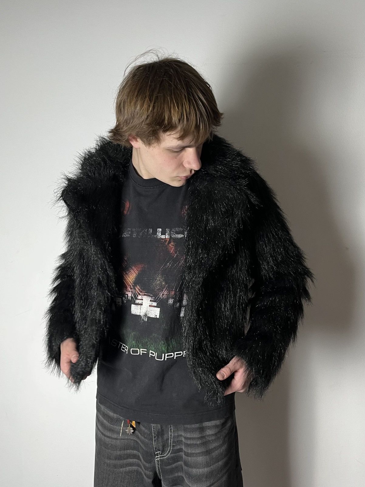 Hysteric Glamour 🔥FAUX FUR BALENCIAGA STYLE CROPPED MOHAIR BOMBER JACKET Size US S / EU 44-46 / 1 - 1 Thumbnail