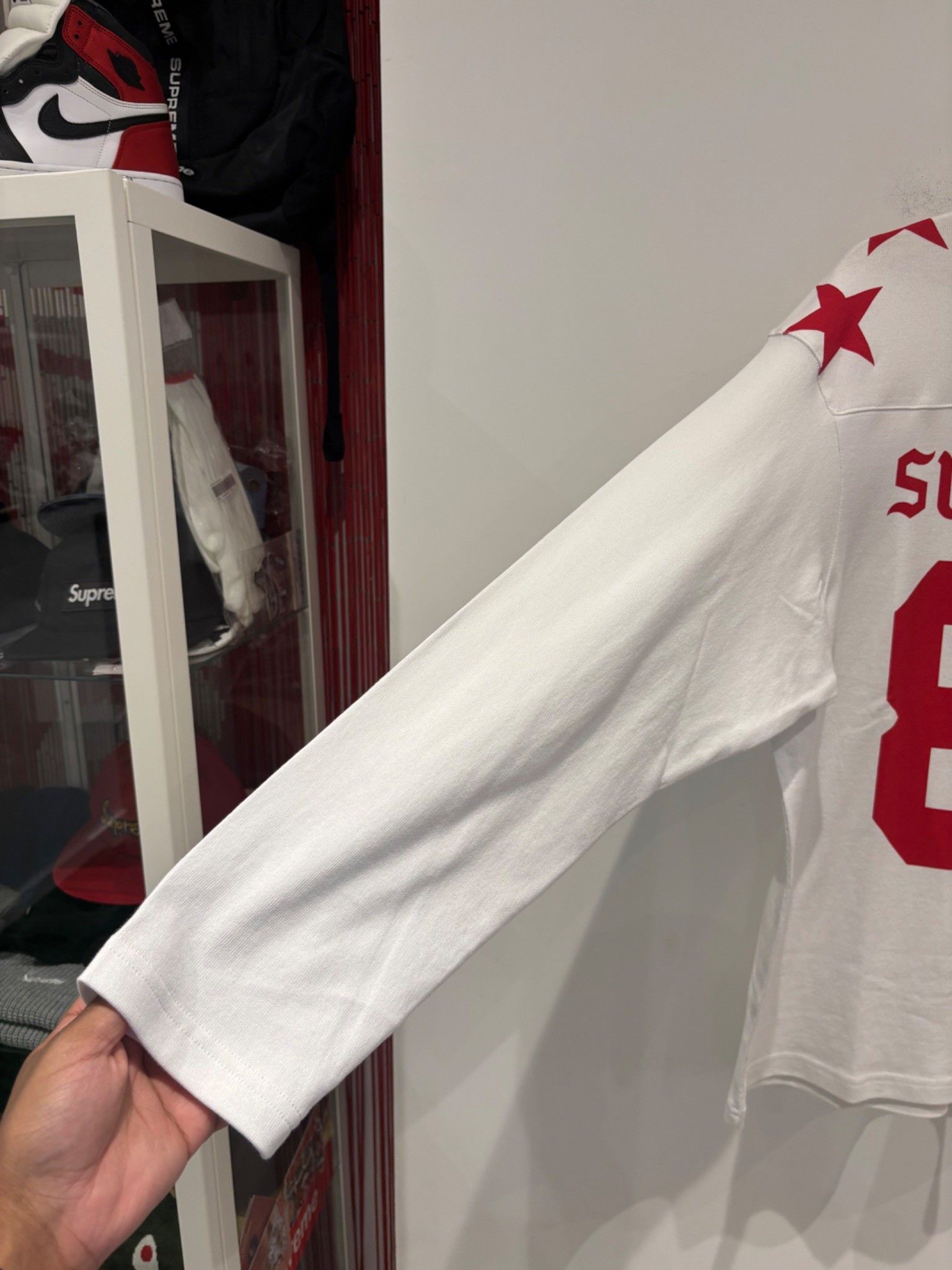 Supreme Supreme Playboy L/S Football Top White Size US M / EU 48-50 / 2 - 2 Thumbnail