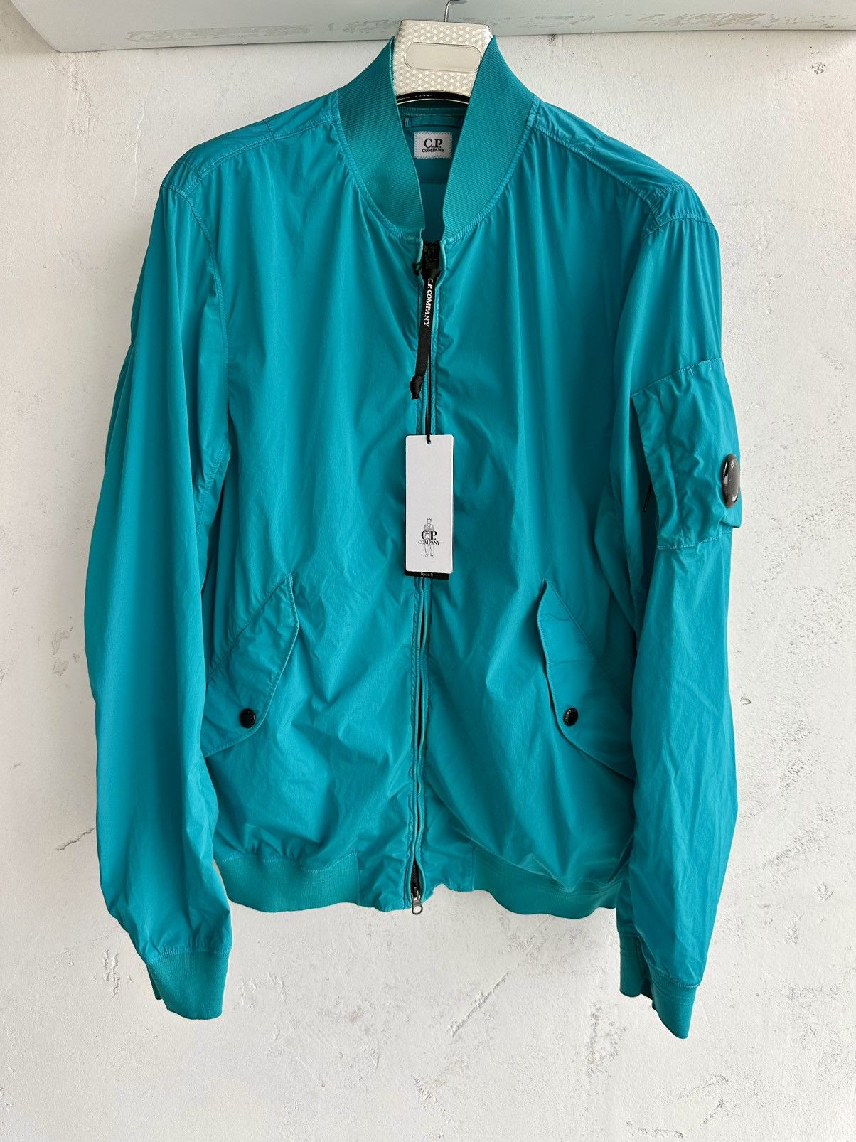 C.P. Company C.P Company Nycra-R Bomber Jacket Turquoise Size US XXL / EU 58 / 5 - 1 Thumbnail