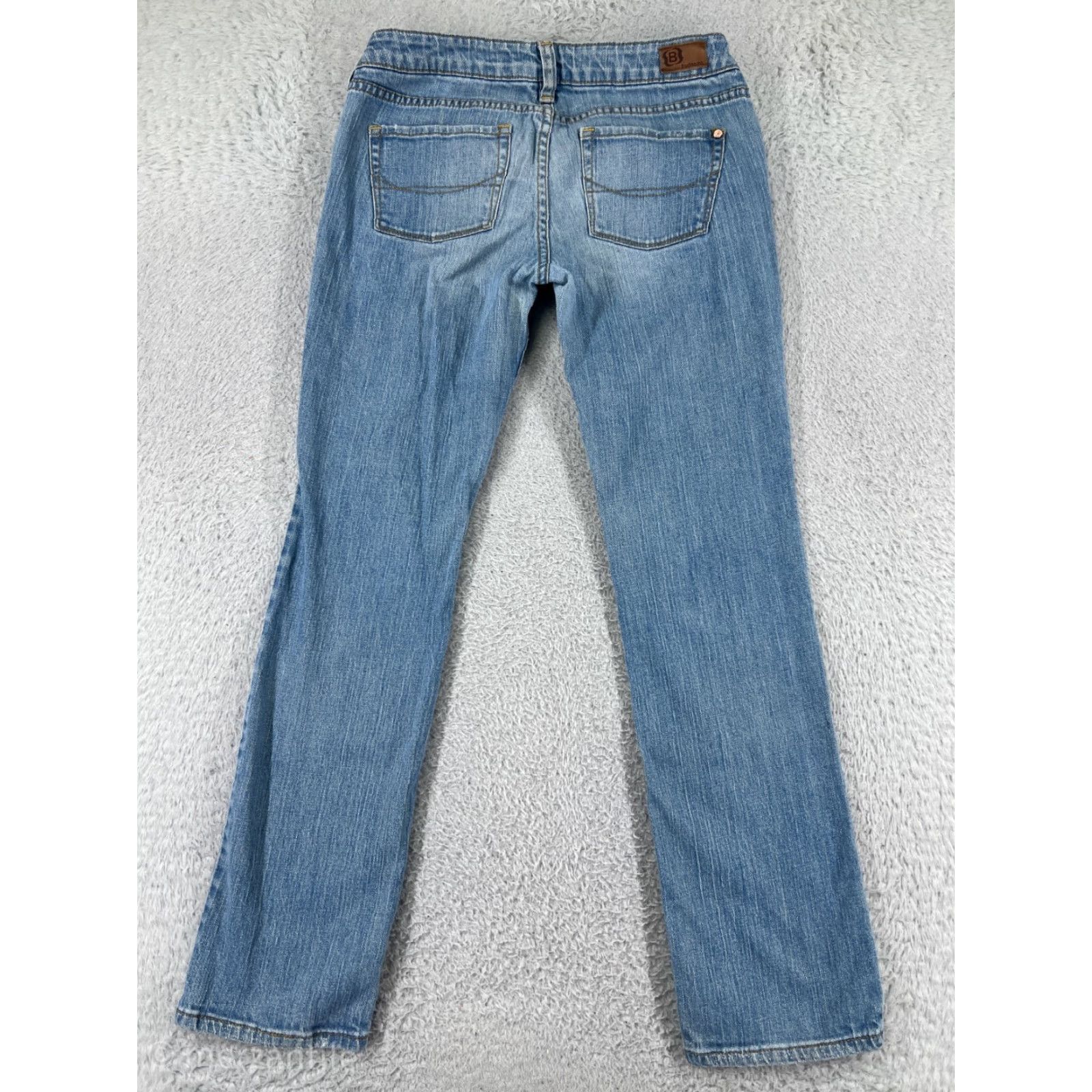 Vintage Bullhead Jeans Women 5 Blue Denim Straight Leg 5-Pocket Stretch Size 27" / US 4 / IT 40 - 2 Thumbnail