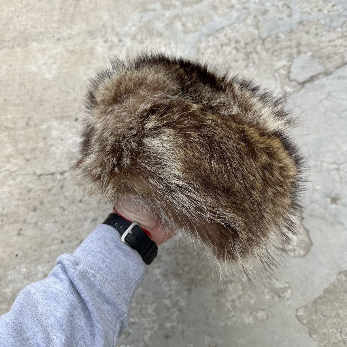 Japanese Brand Vintage Japanese Style Fur Hat Cap Y2K 00s Hype Trend Size ONE SIZE - 2 Thumbnail