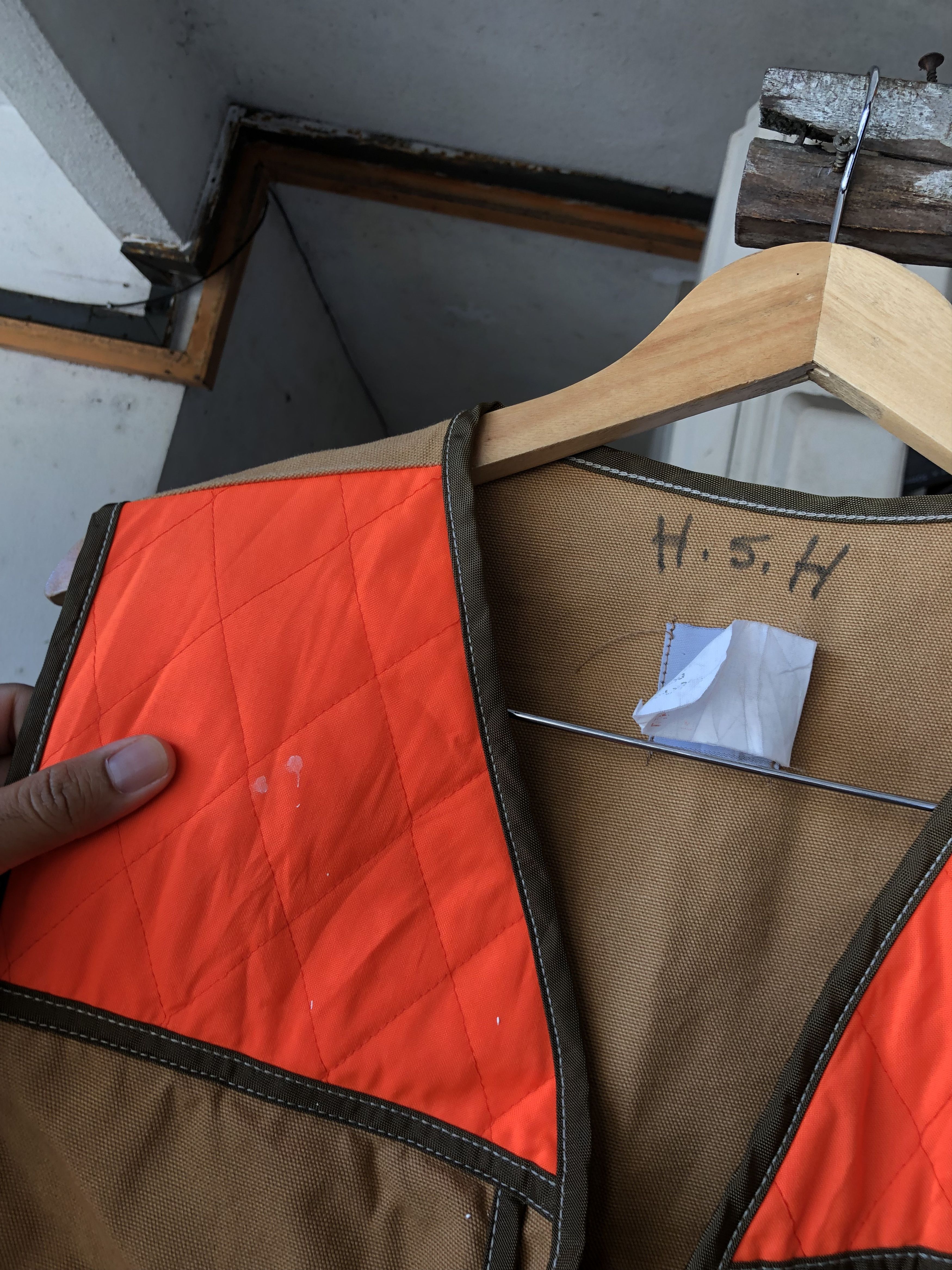 Carhartt Rare❗️Vintage Carhartt Blaze Orange Game Hunting Vest Jacket Size US XL / EU 56 / 4 - 4 Thumbnail