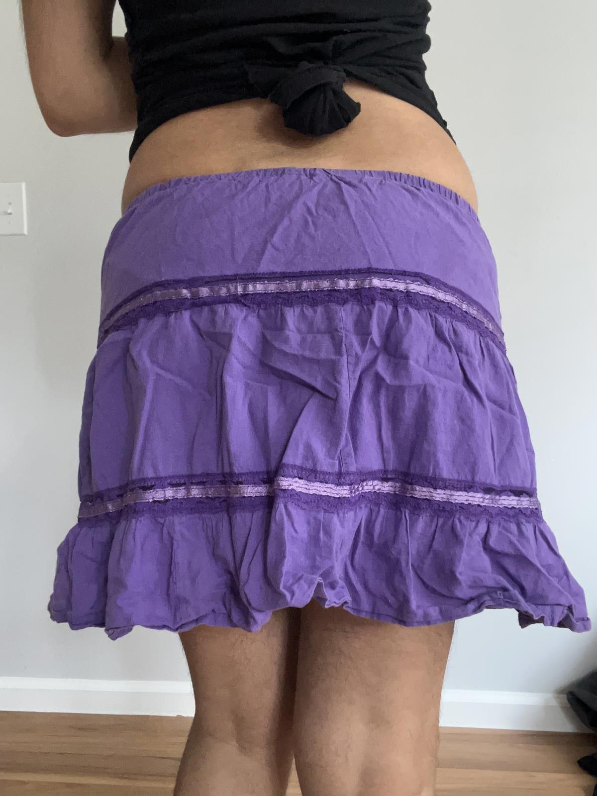 Other Women’s medium purple cotton mini skirt Size 32" / US 10 / IT 46 - 5 Thumbnail