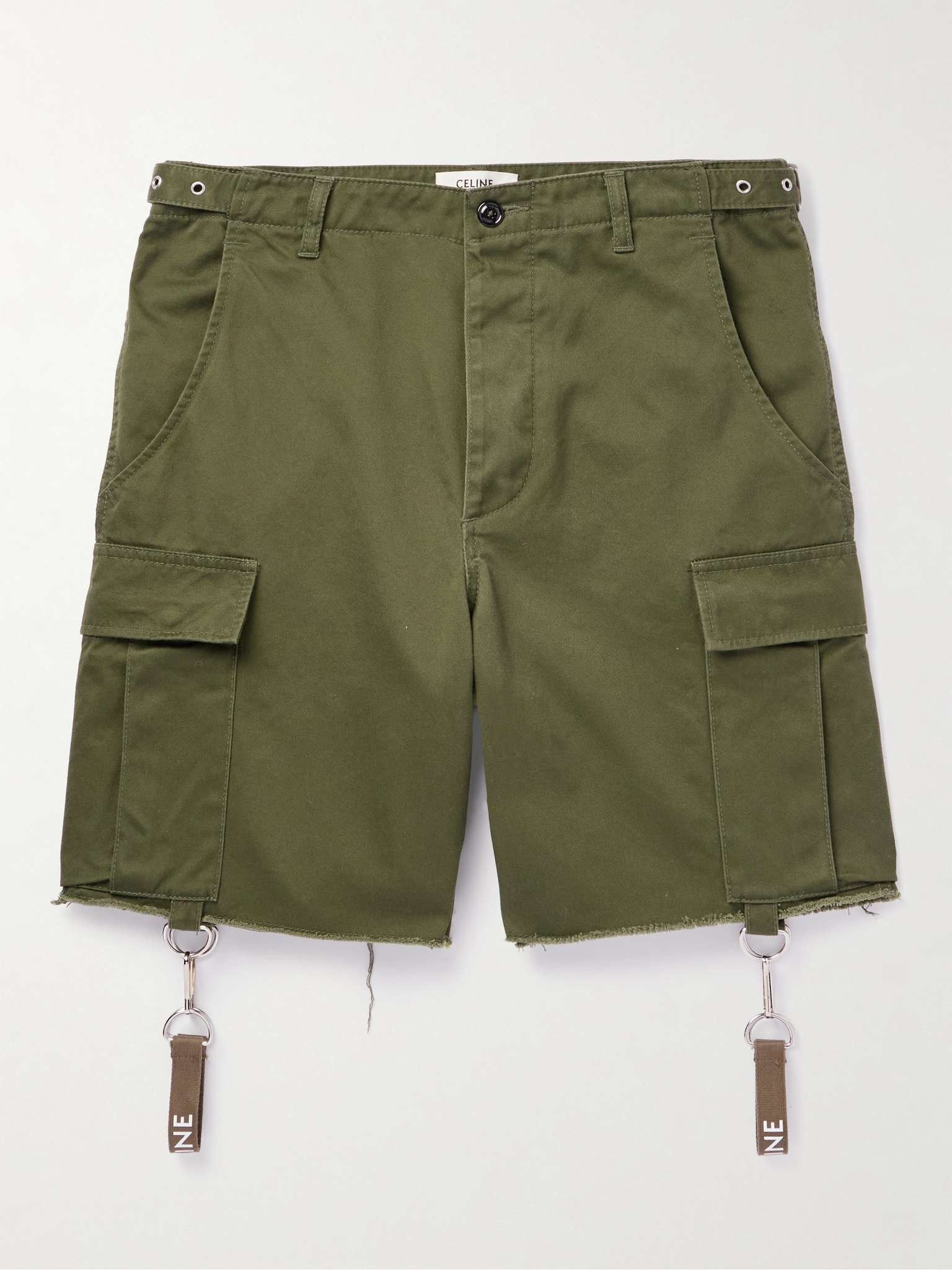 Celine o1w1db10525 2Z3834 Short in Military Green Size US 34 / EU 50 - 1 Thumbnail