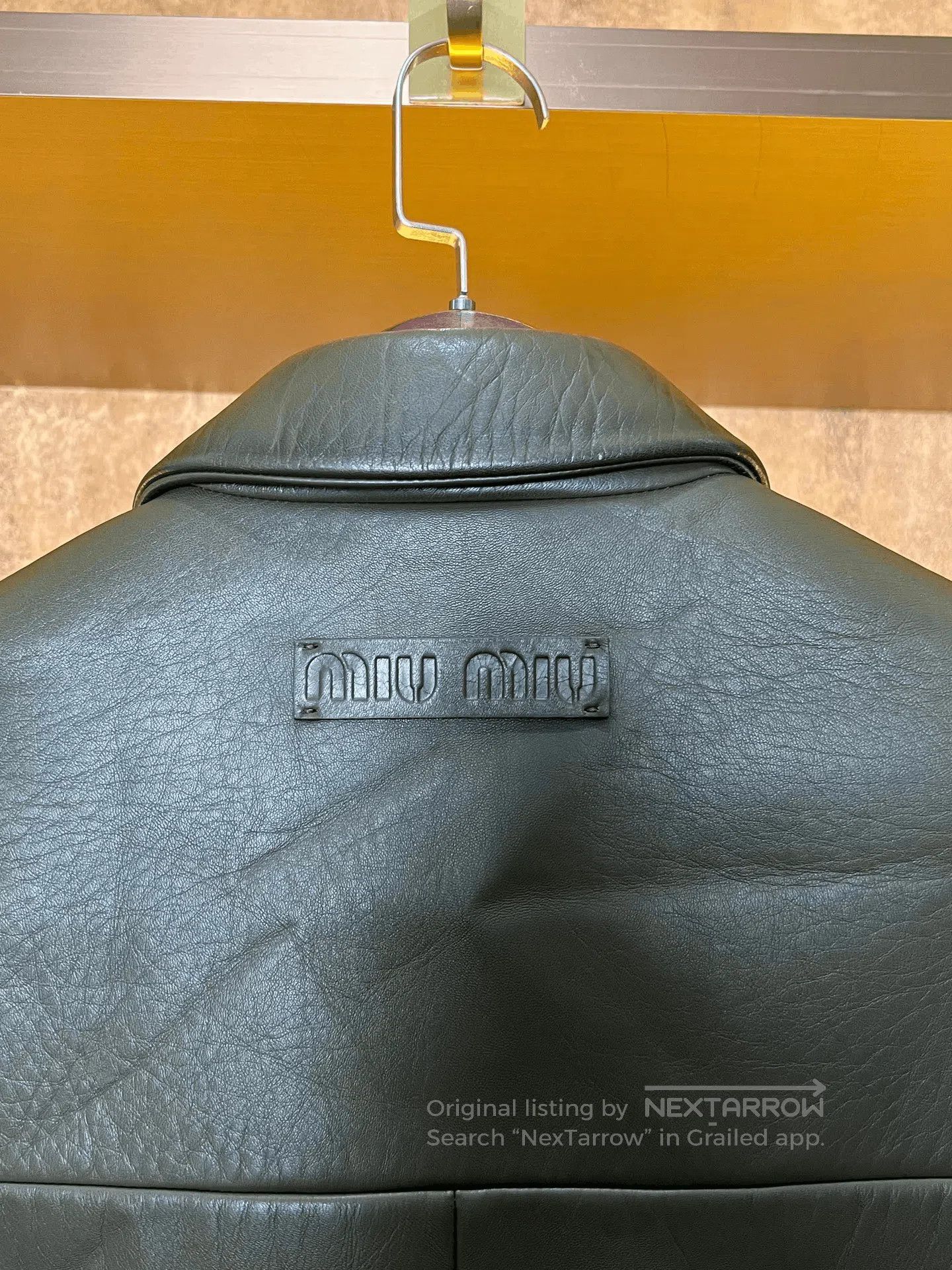 Miu Miu Miumiu Lambskin Slogan Blazer. Size S / US 4 / IT 40 - 4 Thumbnail
