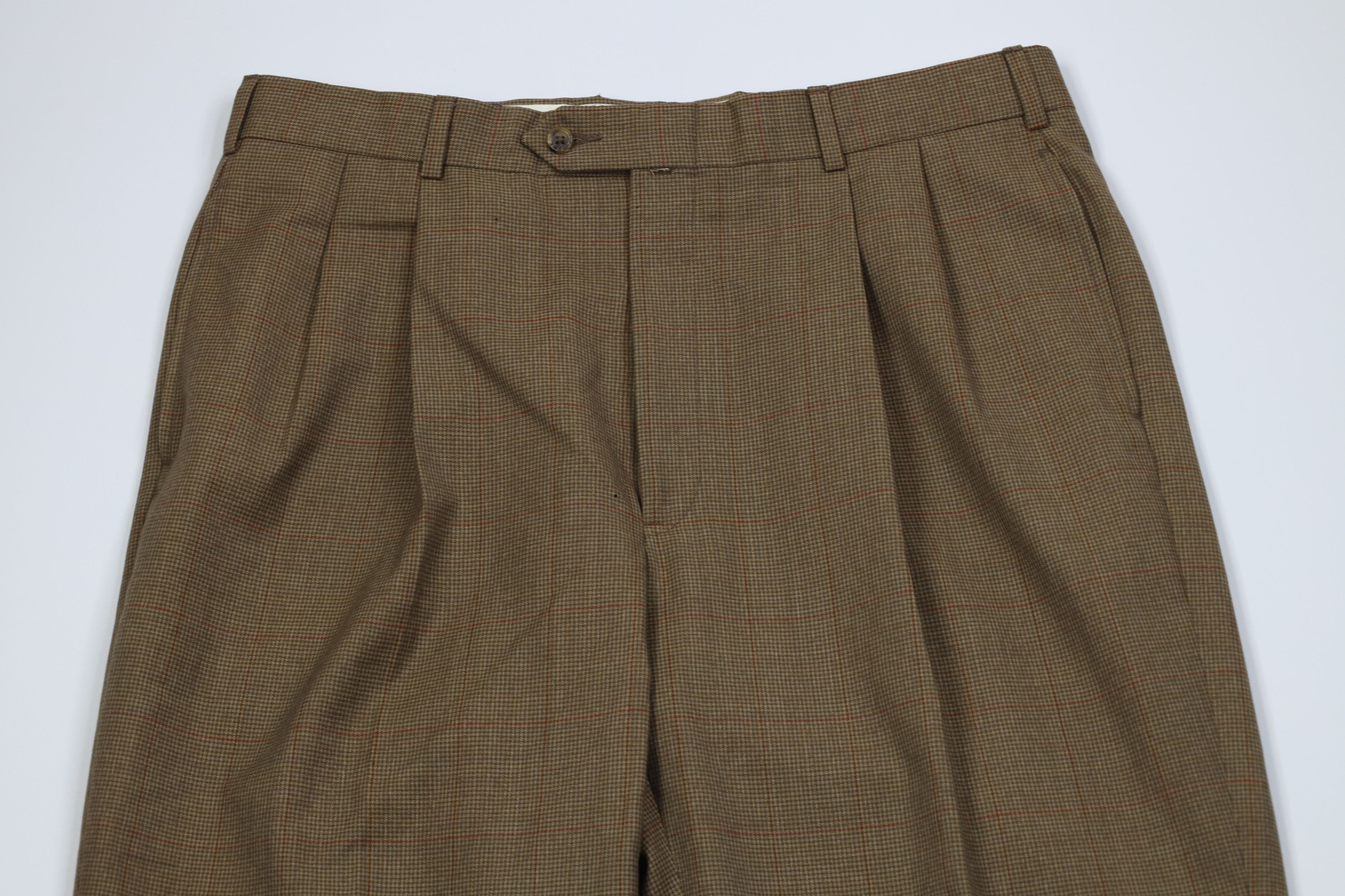 Tommy Hilfiger Vintage 90s Tommy Hilfiger Wool Knit Wide Leg Chino Pants Size US 36 / EU 52 - 2 Thumbnail