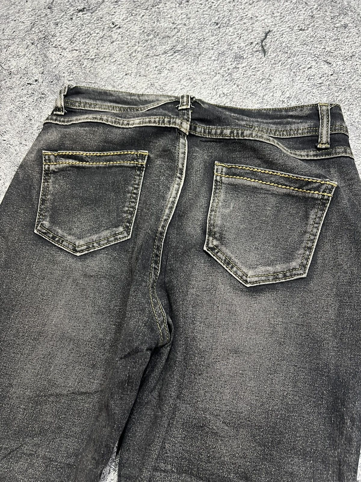 Helmut Lang 2000s Japanese Hysteric Tornado Mudwash Flare Jeans y2k Lgb Size US 27 - 4 Thumbnail