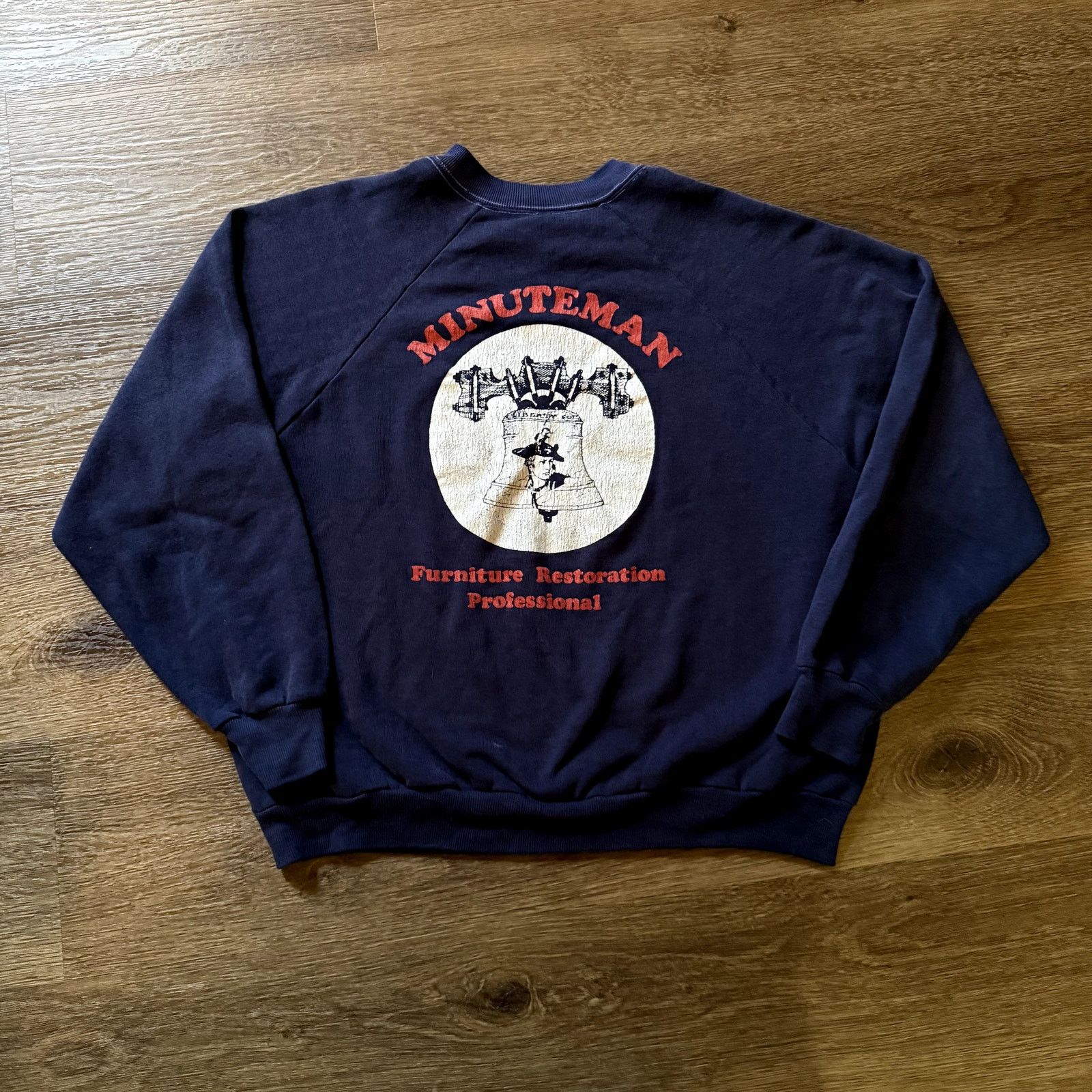 Vintage Minute Man Graphic Crew Neck