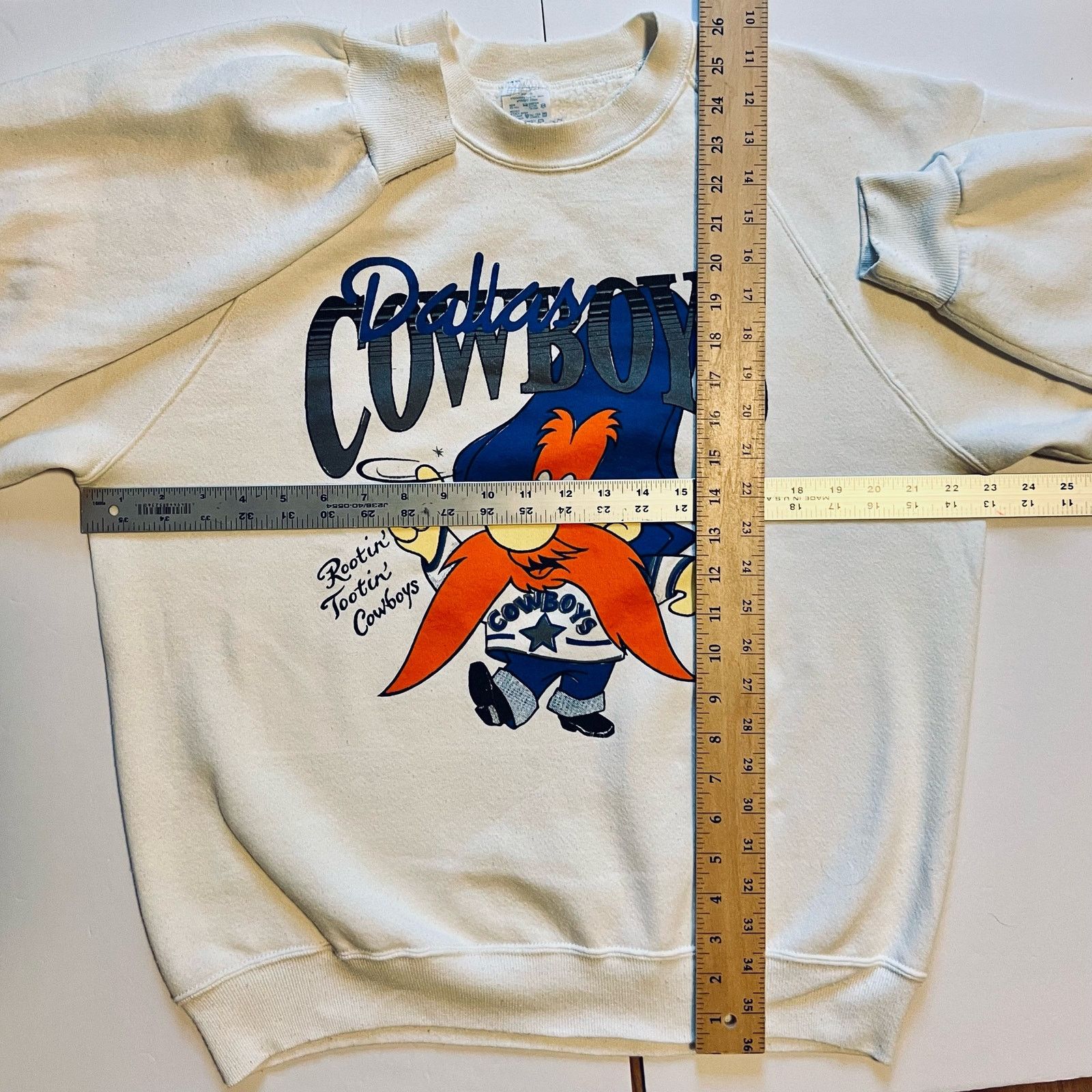 Jerzees × Vintage 90s Dallas Cowboys Yosemite Sam NFL Crewneck Sweatshirt USA Size US XL / EU 56 / 4 - 12 Thumbnail