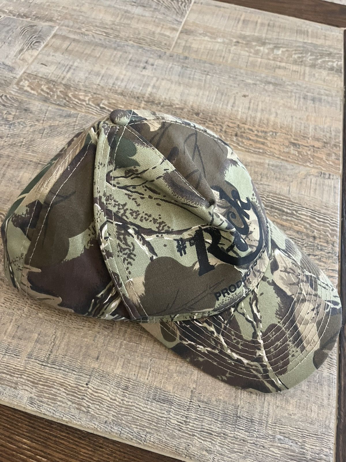 Vintage Vintage Y2K Camo Cap Size ONE SIZE - 2 Thumbnail