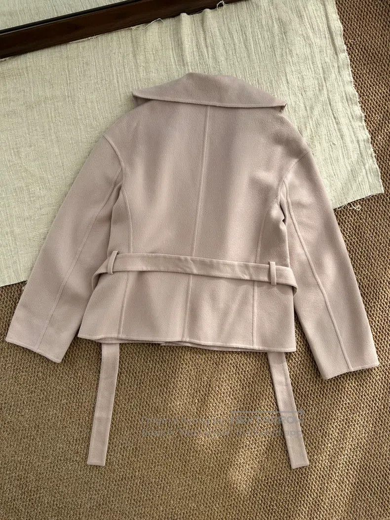 Hermes Hermes Double-faced cashmere belt coat, lotus pink Size S / US 4 / IT 40 - 6 Thumbnail