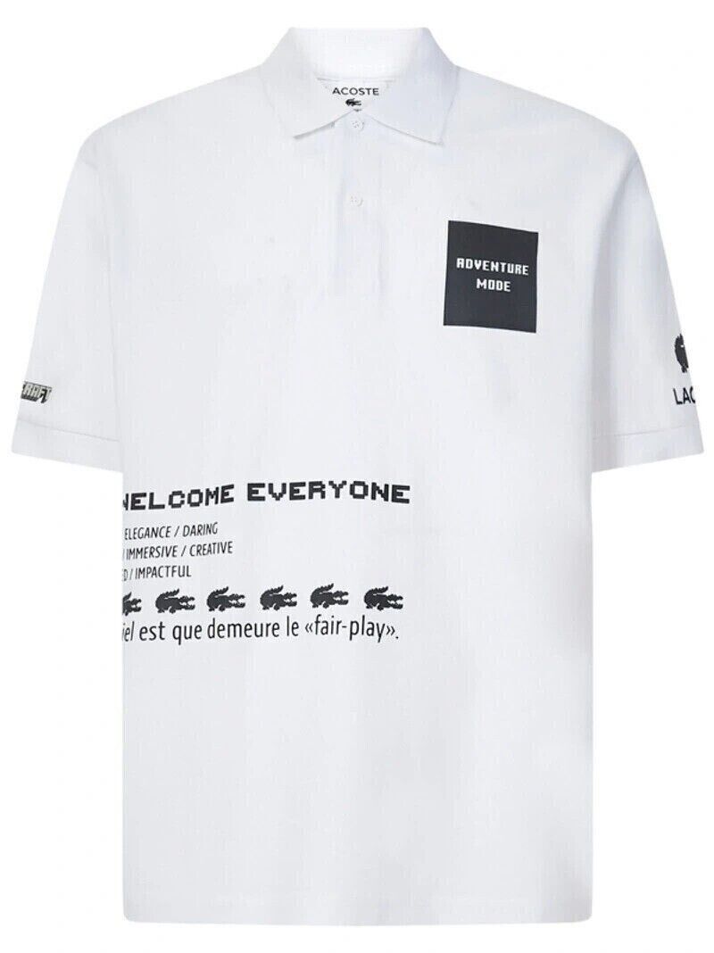 Lacoste 🇫🇷 Lacoste Minecraft Loose Fit Polo T-Shirt Made in France Size US XXL / EU 58 / 5 - 1 Thumbnail