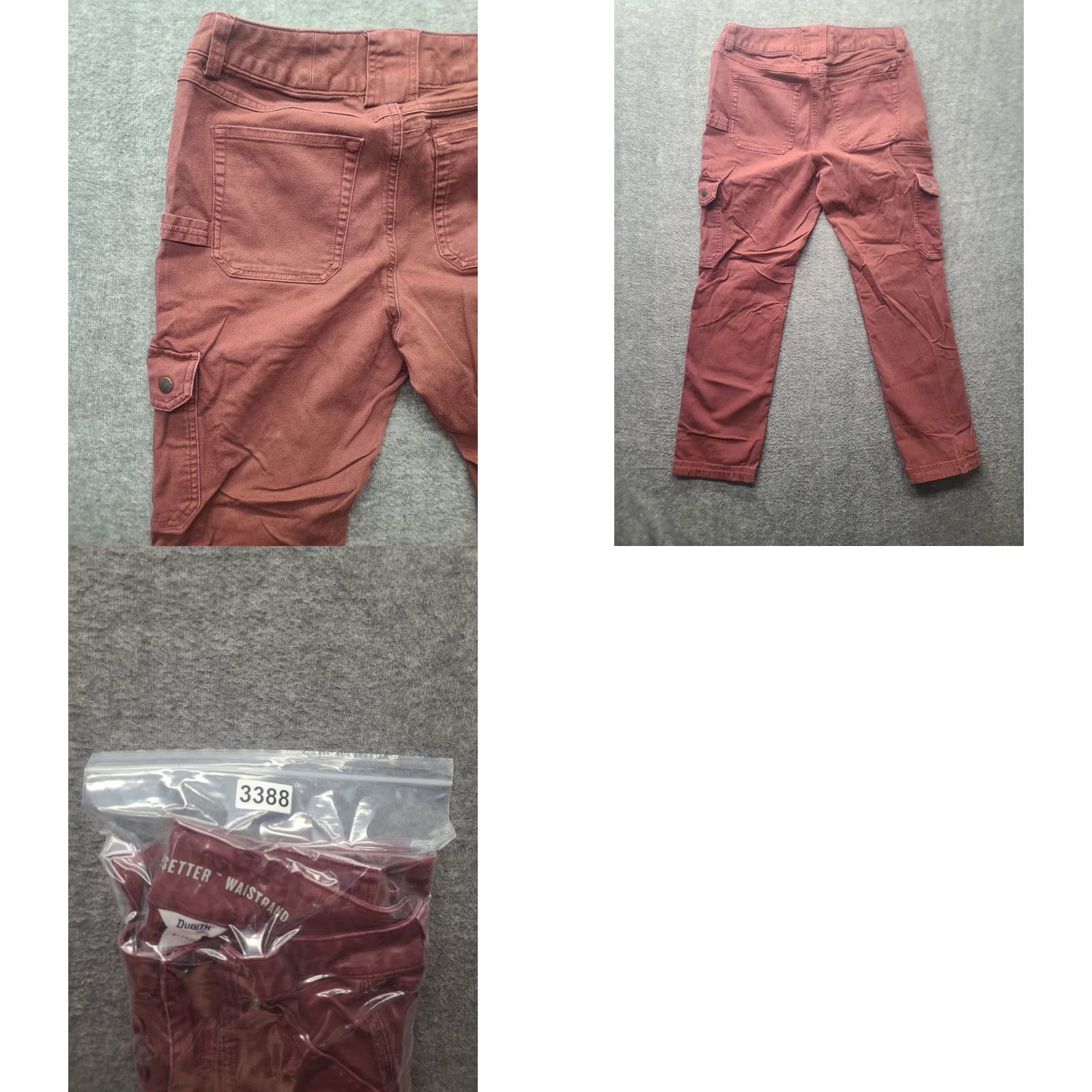 Vintage Duluth Womens Pants 8x29 DuluthFlex Fire Hose Curvesetter Cargo Regular Maroon Cotton Spandex Canvas Cargo Style City Nature Inseam 29 in Size 30" / US 8 / IT 44 - 9 Thumbnail