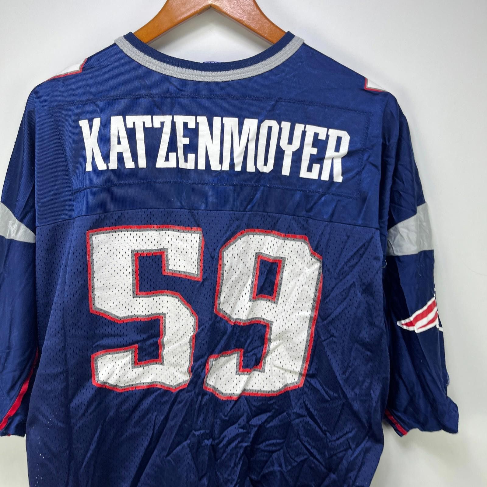 Champion Vintage 90s New England Patriots KatZenMoyer Jersey 2XL Size ONE SIZE - 8 Thumbnail
