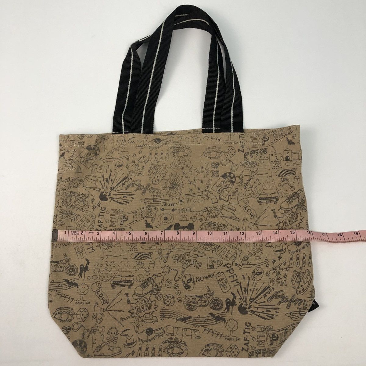 PPFM PPFM FULL PRINT CARTOON CHARACTER TOTE BAG Size ONE SIZE - 8 Thumbnail