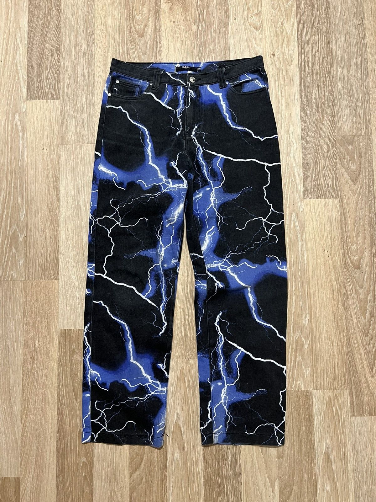 Jaded London Jaded London Lightning Jeans Baggy Y2K | Grailed