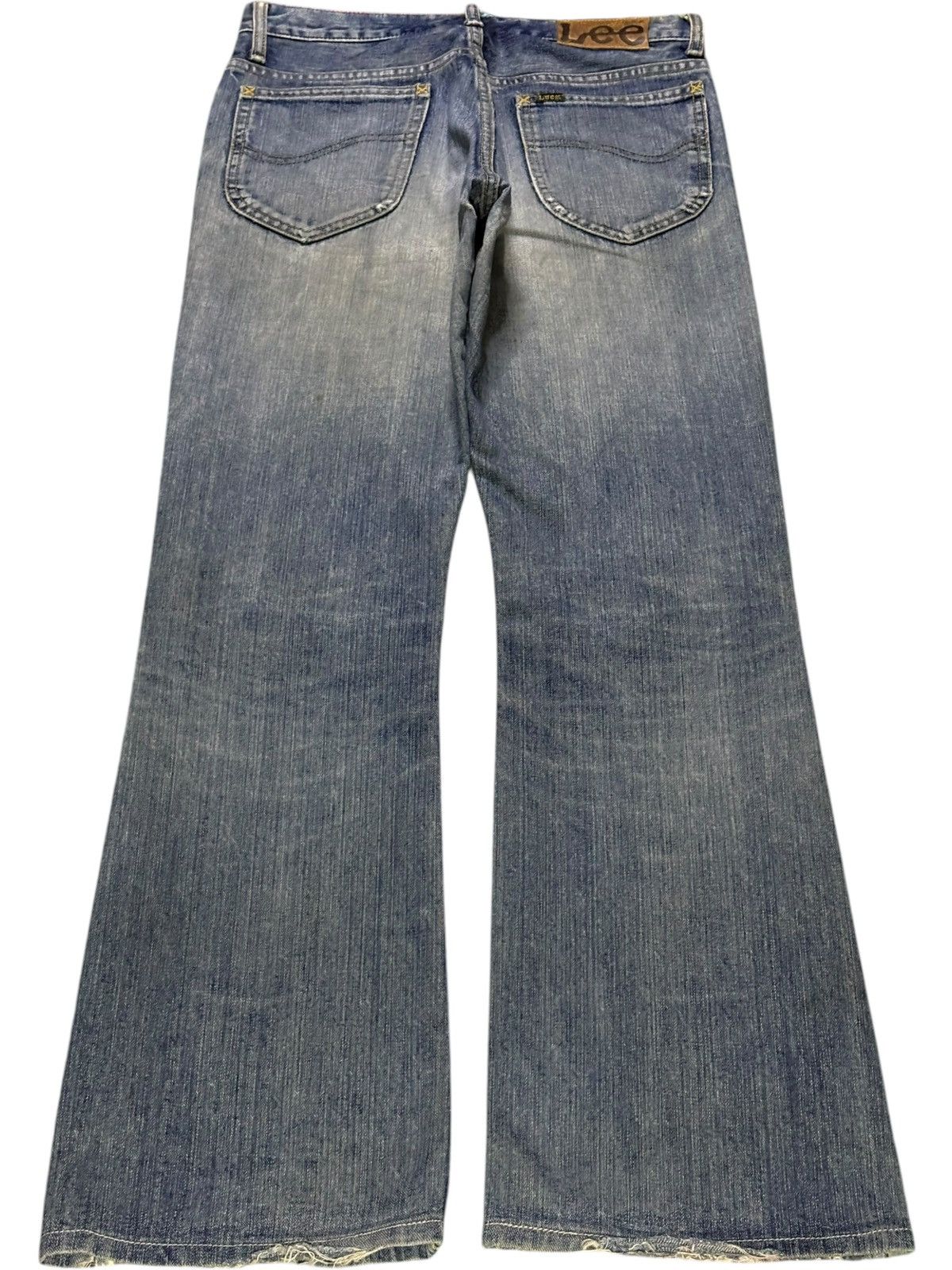 Japanese Brand × Lee Vintage Lee Sick Mud Wash Distressed Bootcut Flare Jeans Size US 29 - 2 Thumbnail