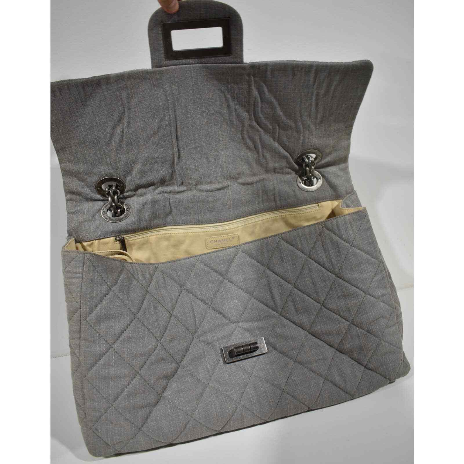 Chanel Chanel XXL Maxi 2.55 Reissue Classic Flap Denim Shoulder Bag Size ONE SIZE - 8 Thumbnail