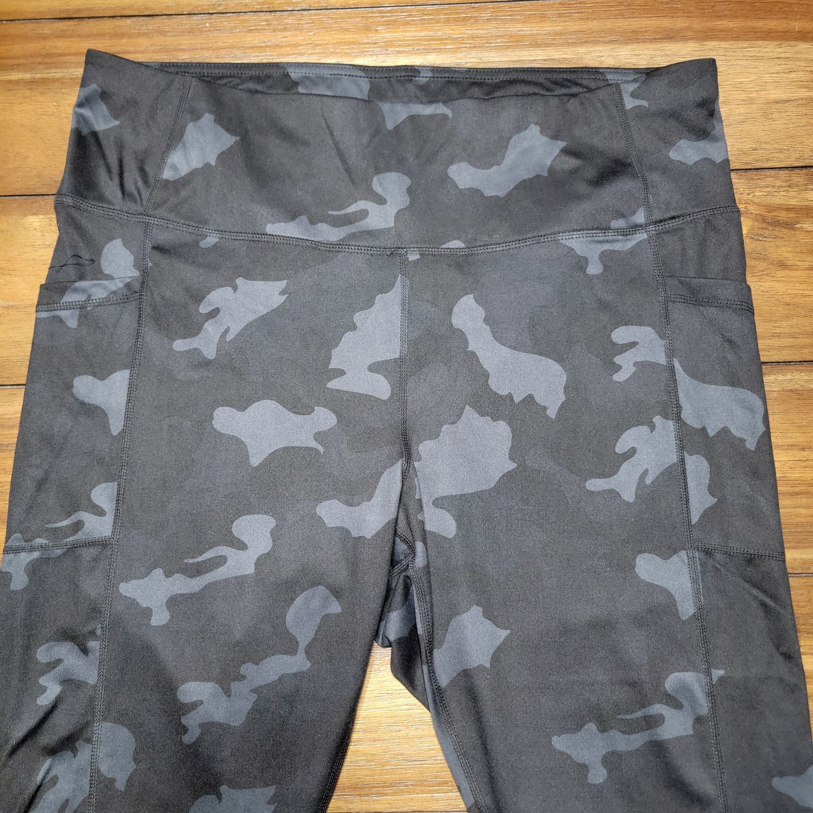 Other Yogalicious Lux Black Camo Leggings - Size 2X Size 36" / US 14 / IT 50 - 2 Thumbnail