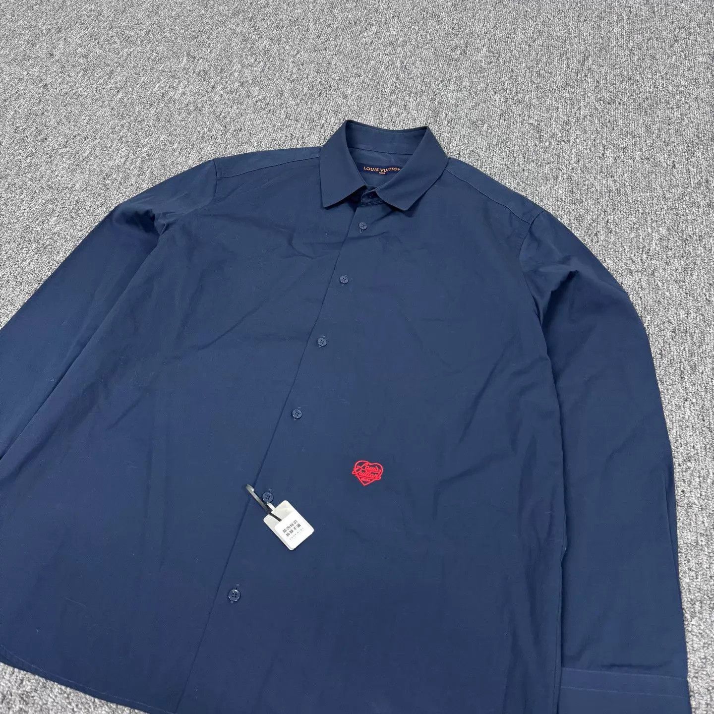 Louis Vuitton LV x Nigo Heart Embroidered Logo Shirt L 99 New Size US L / EU 52-54 / 3 - 3 Thumbnail