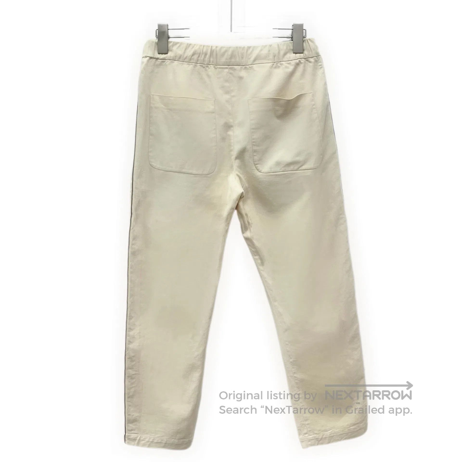 Saint Laurent Paris Saint Laurent Paris Khaki Cotton Drawstring Casual Trouser Size US 40 / EU 56 - 2 Thumbnail