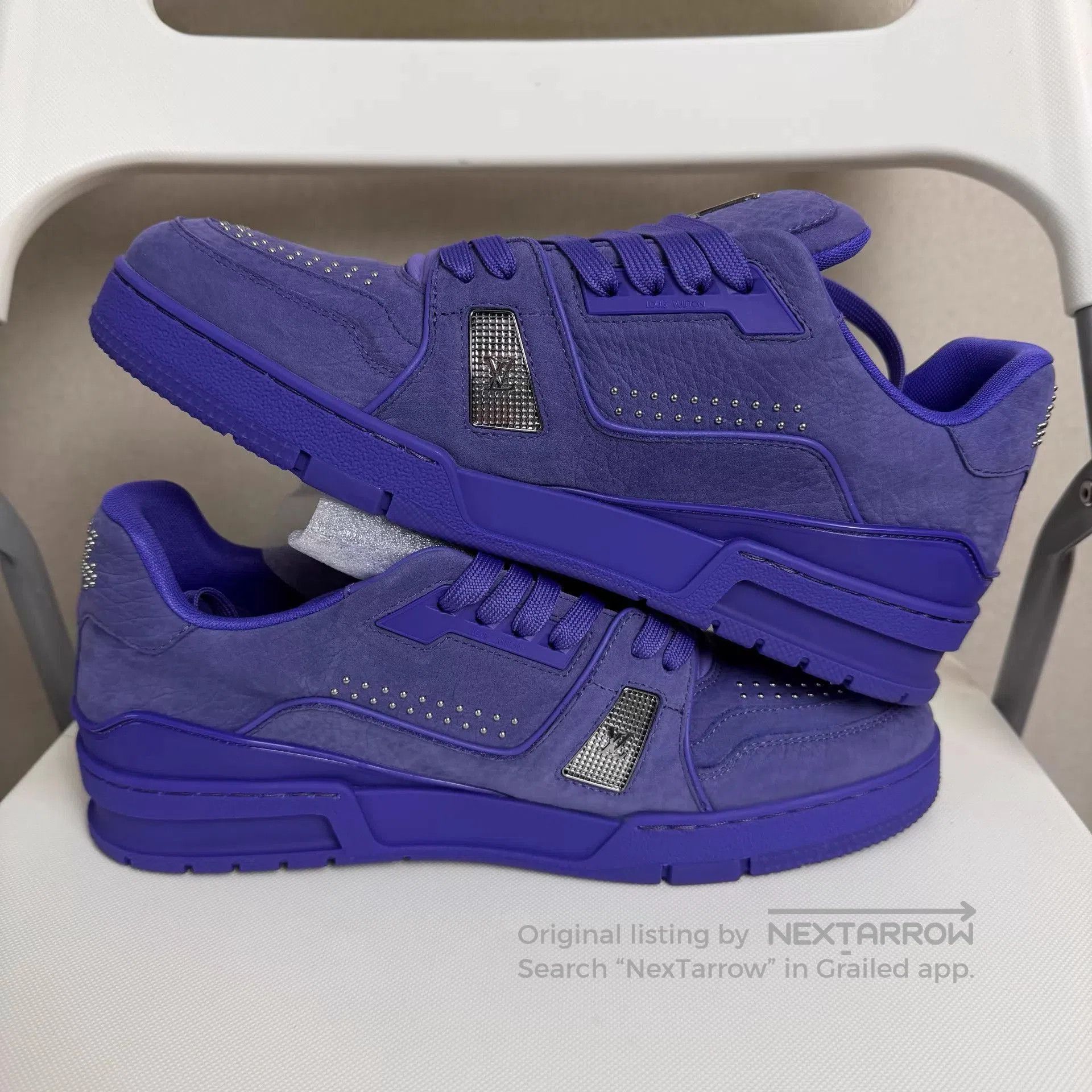 Louis Vuitton Purple Low-Top Sneakers Size 9. Size US 9 / EU 42 - 7 Thumbnail